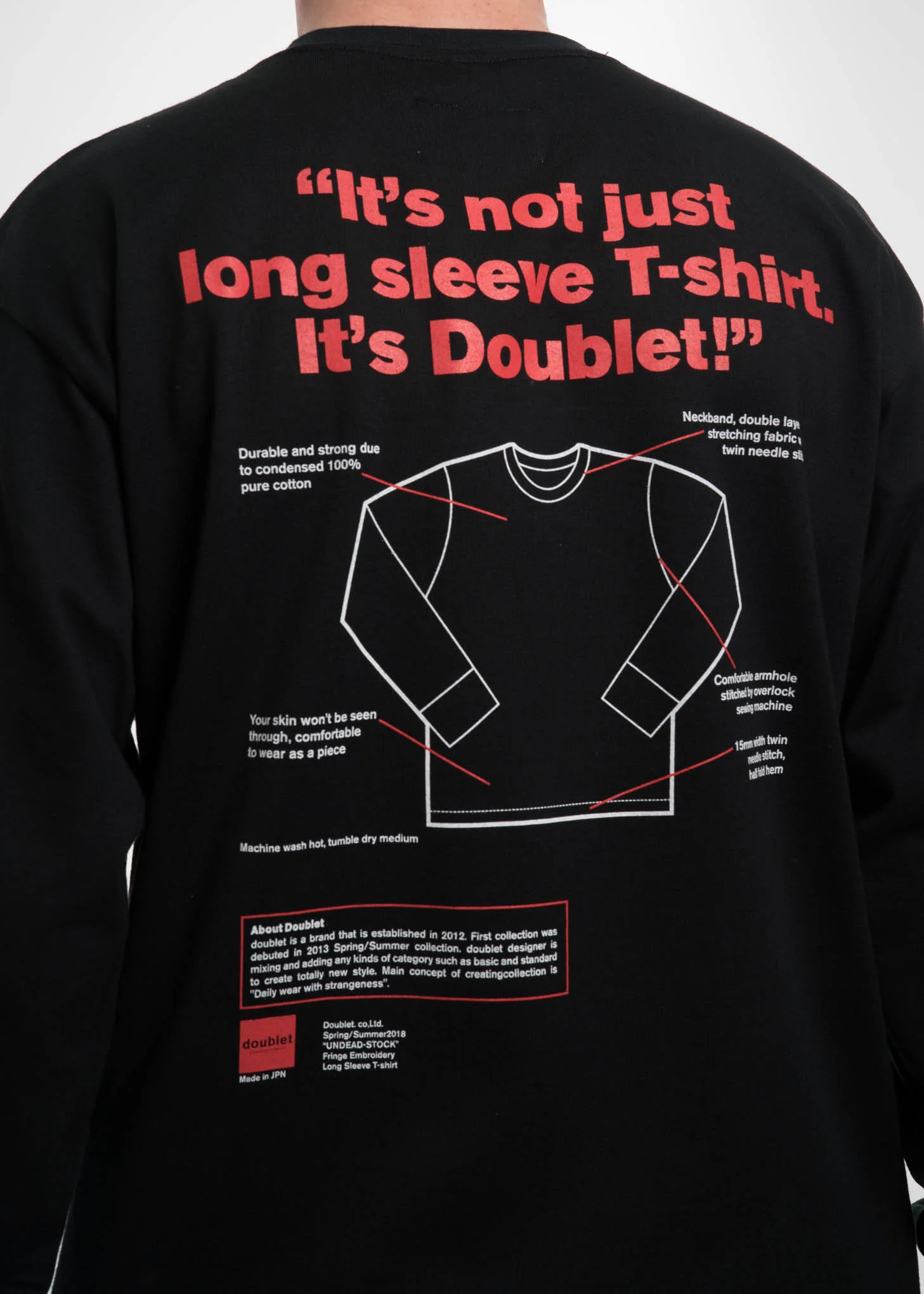 Black Flying Embroidery Long Sleeve - Image 4