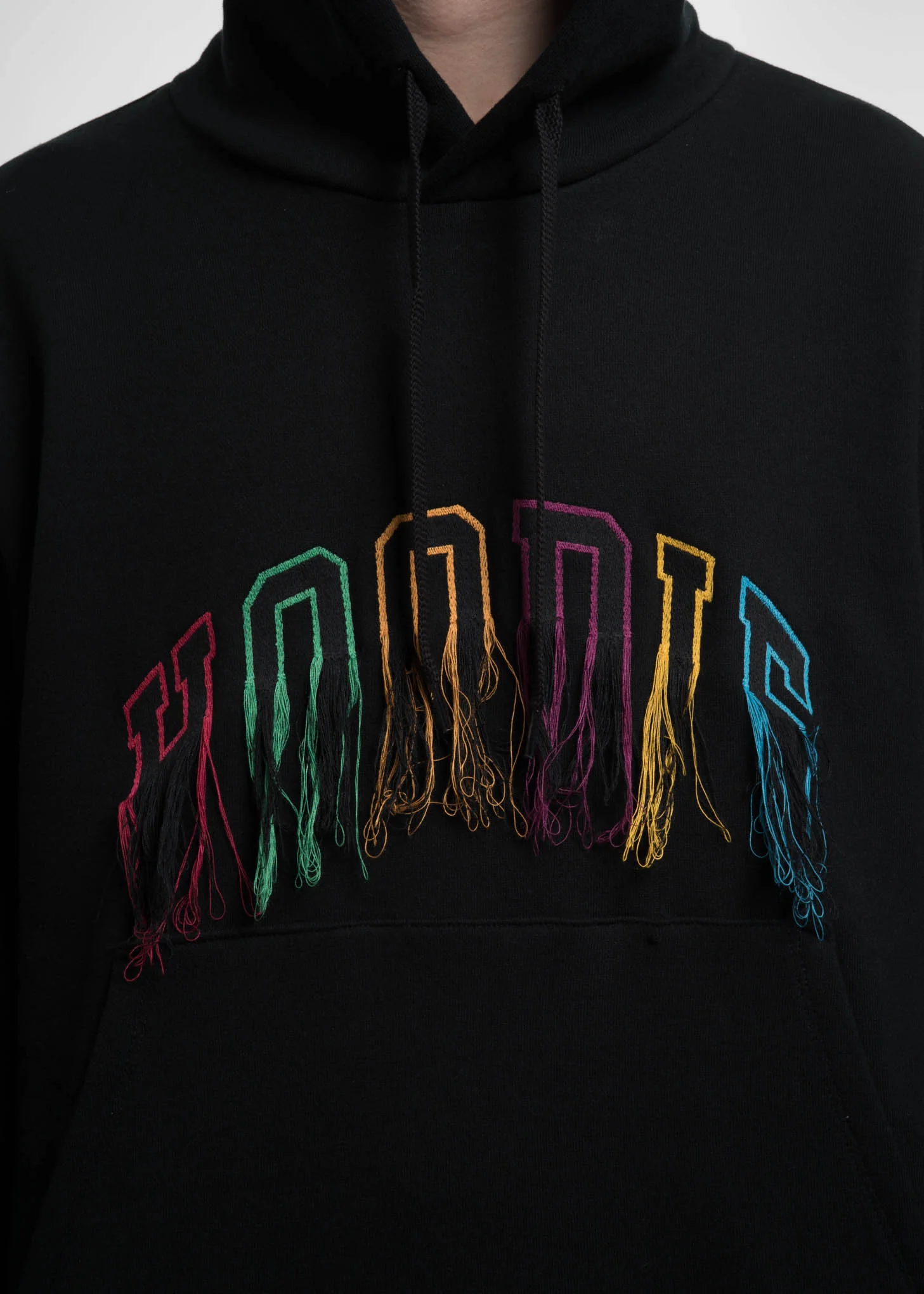 Black Flying Embroidery Hoodie - Image 3