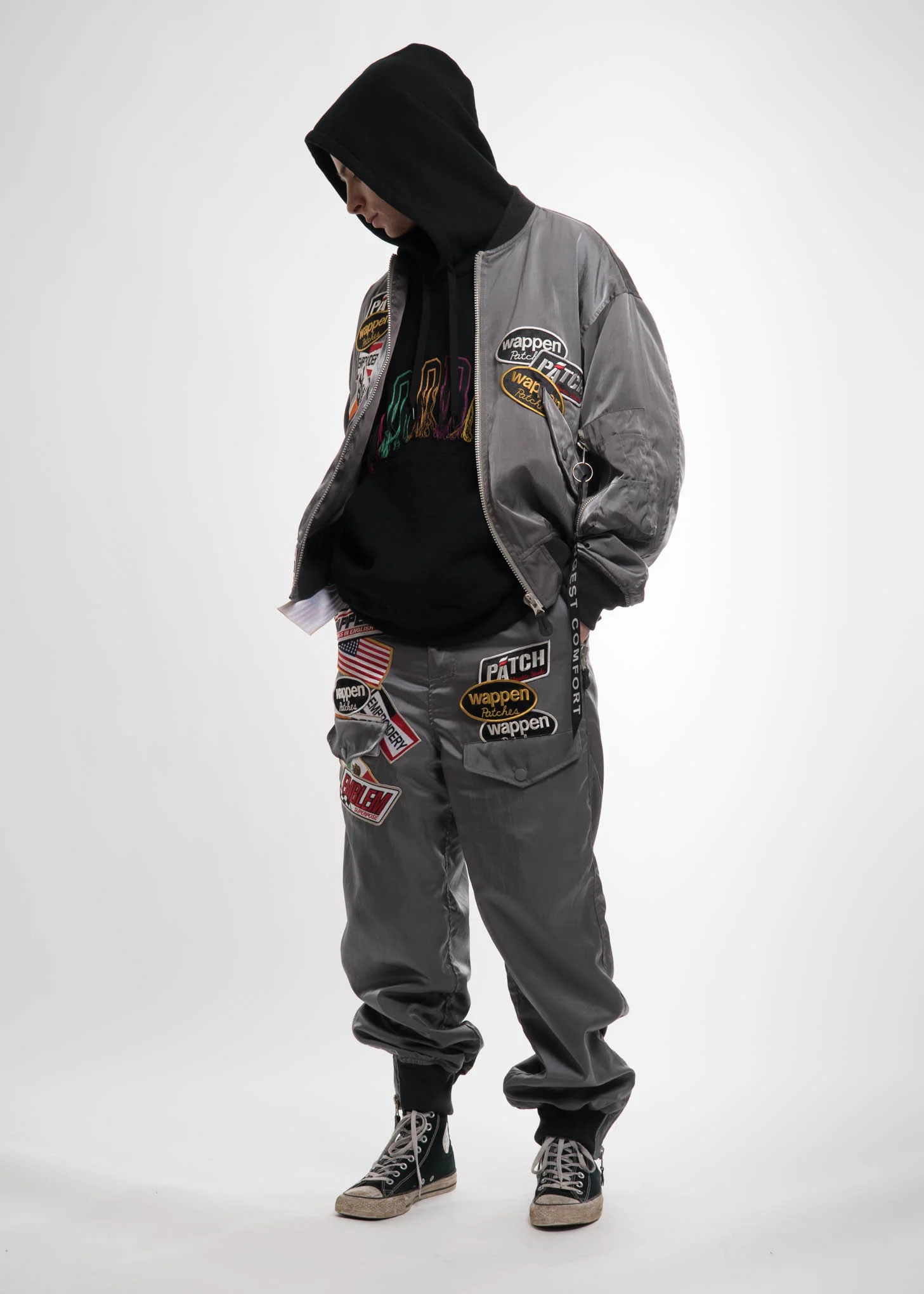 Black Flying Embroidery Hoodie - Image 5