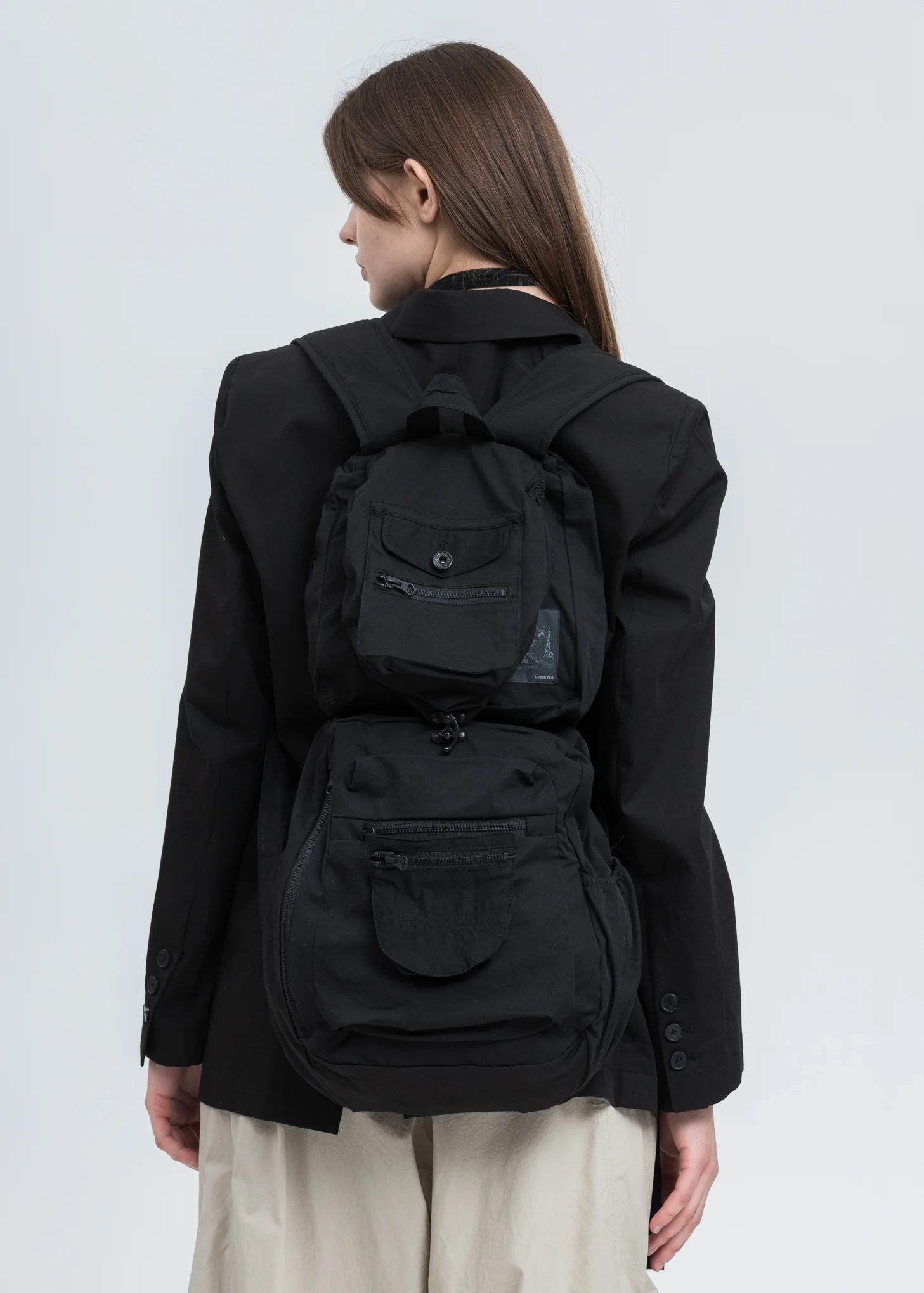 Black Foldable Backpack - Image 2