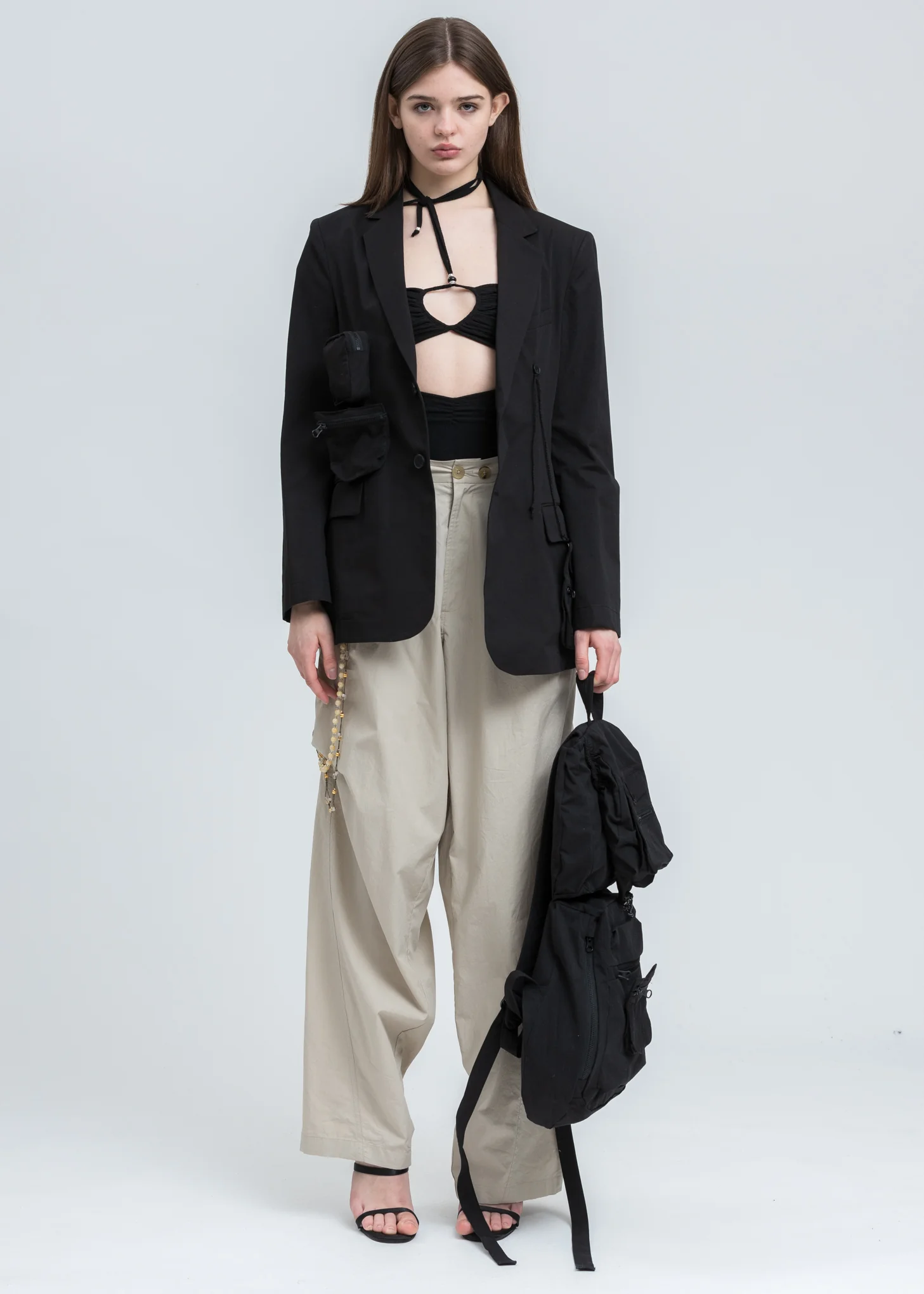 Black Foldable Backpack - Image 7