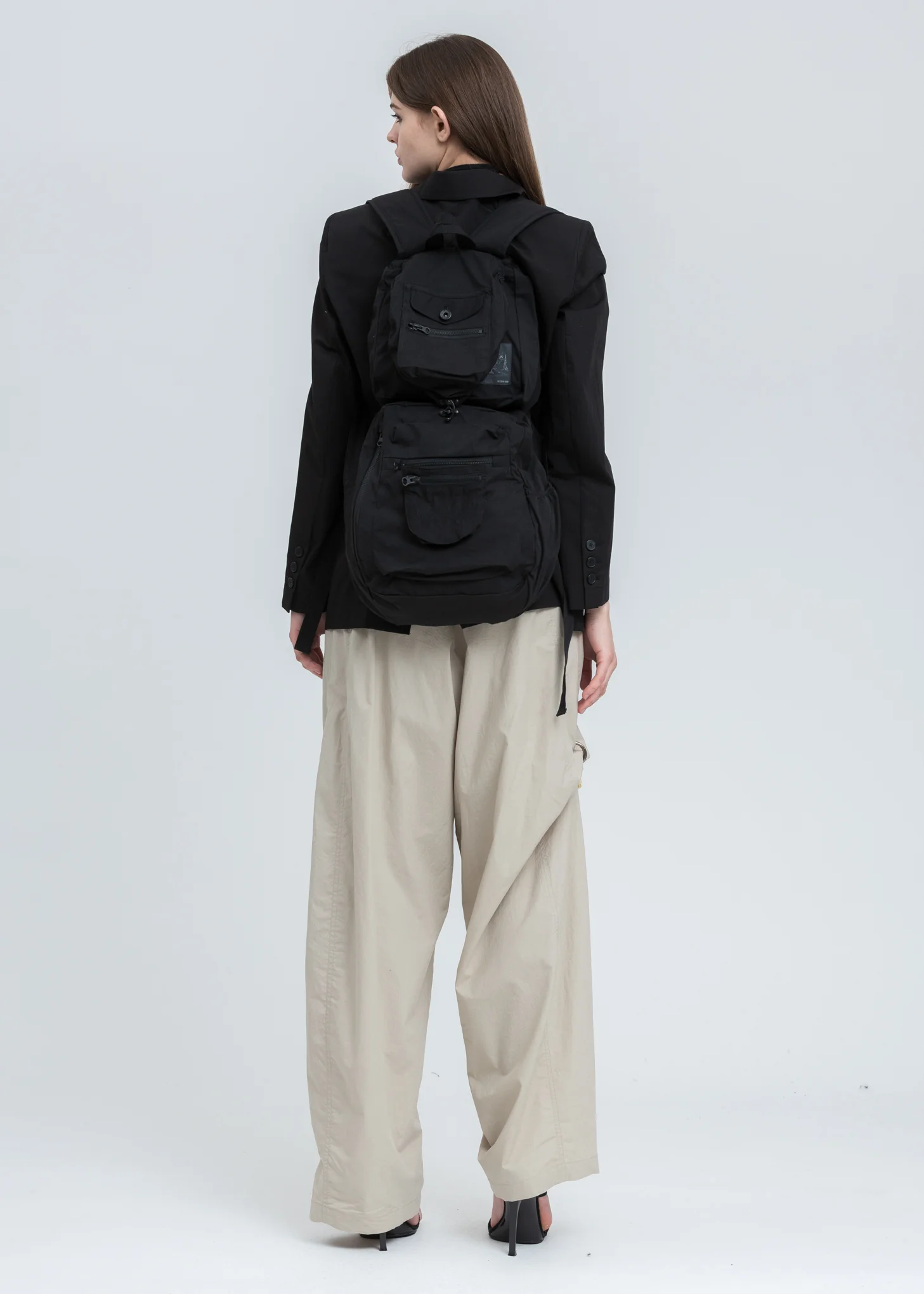 Black Foldable Backpack - Image 9