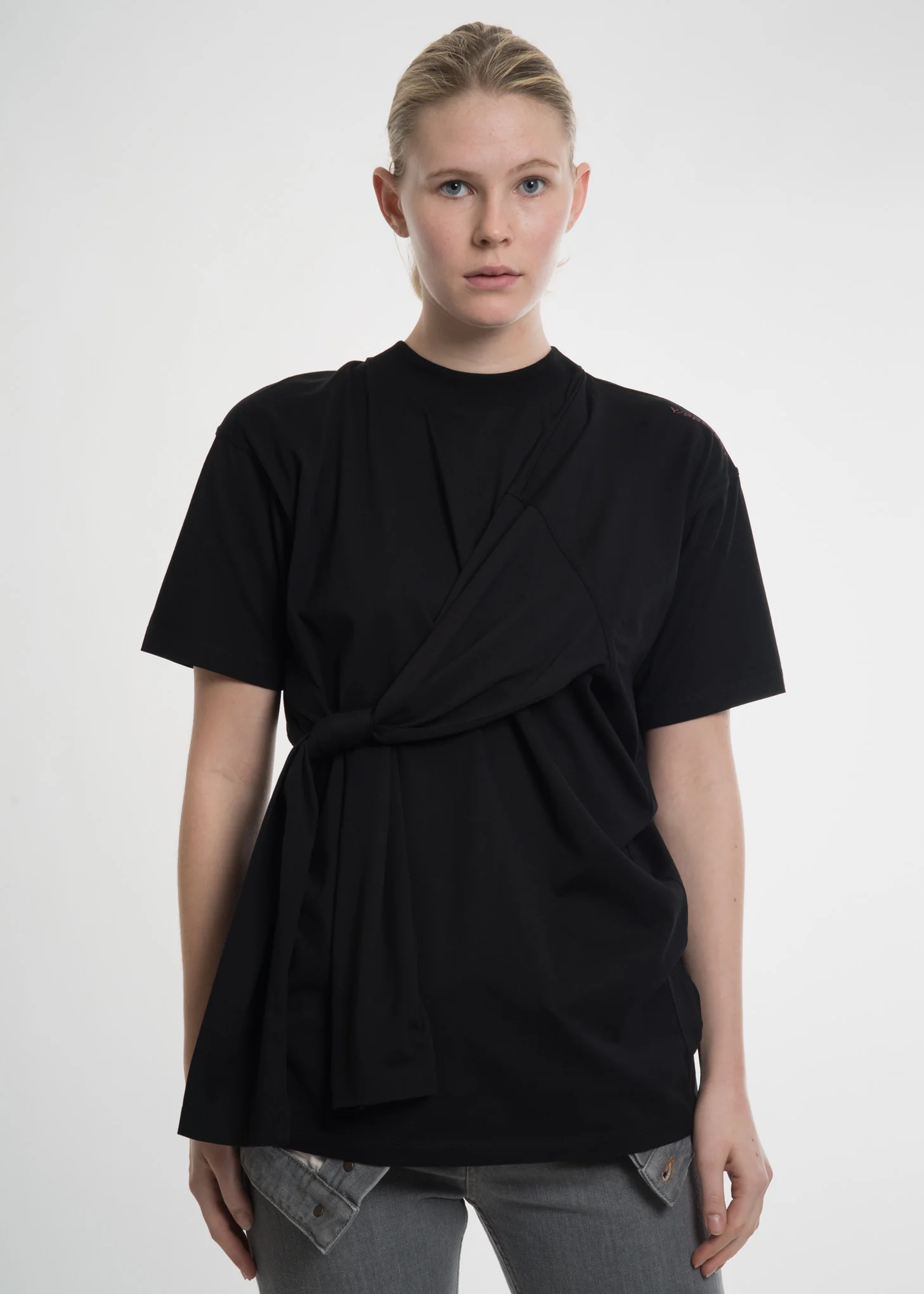 Black Four Sleeved T-Shirt