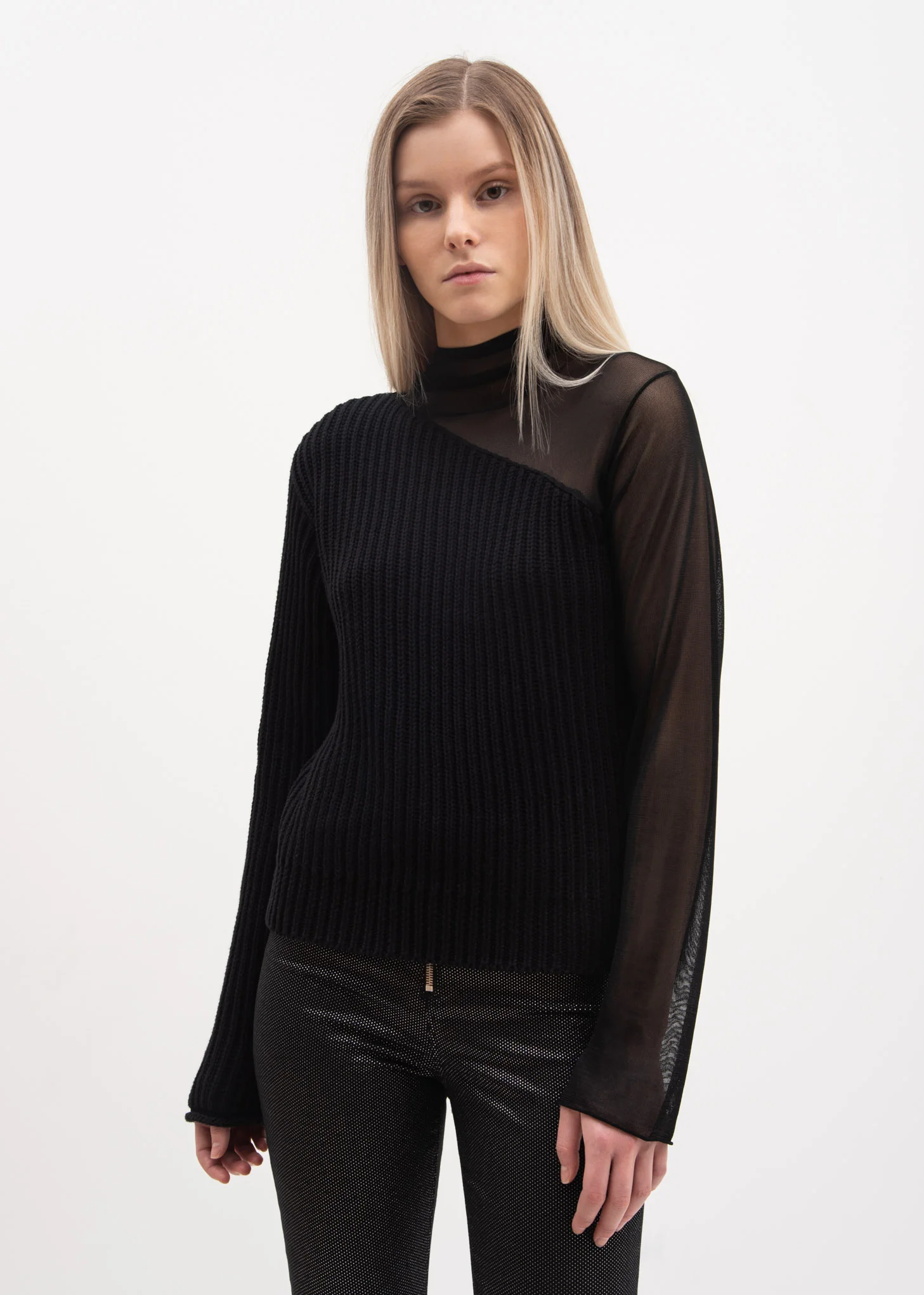 Black Franny Turtle Neck