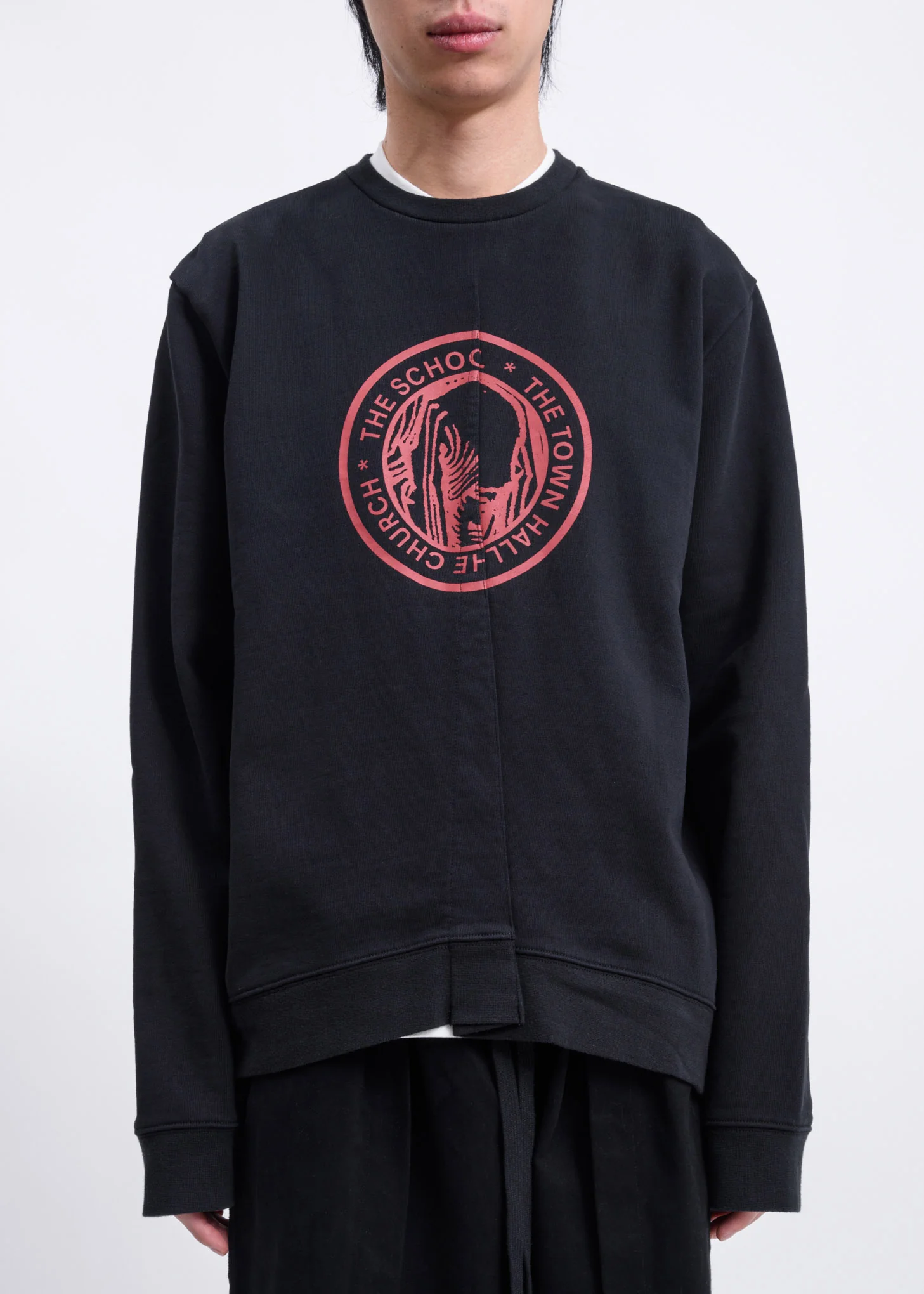 Black Fraternity Heavy Fleece Crewneck Sweater - Image 6
