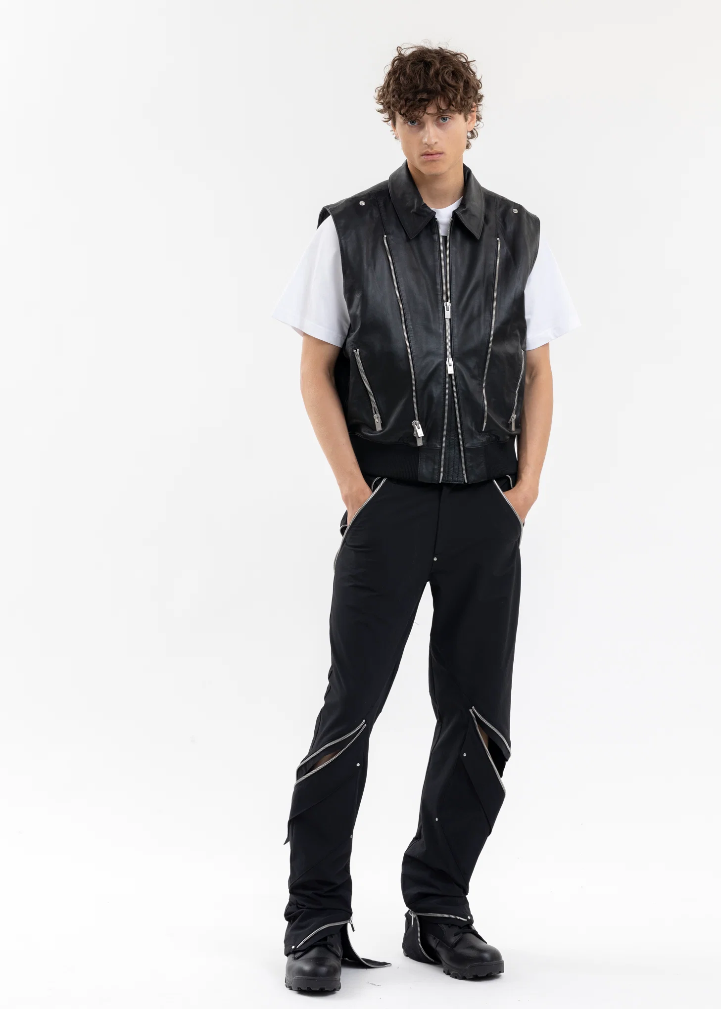 BLACK FRAZIL CARGO TROUSER - Image 7