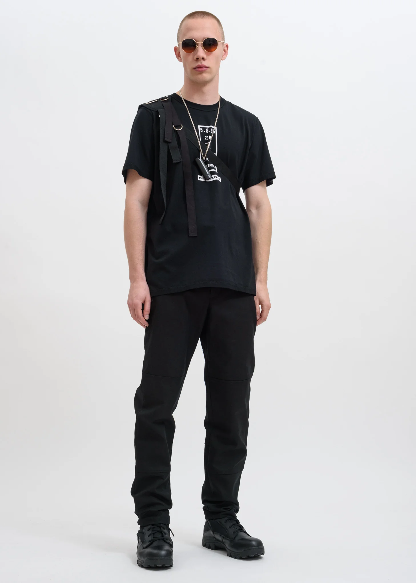 Black Free Party Flyer T-Shirt - Image 5