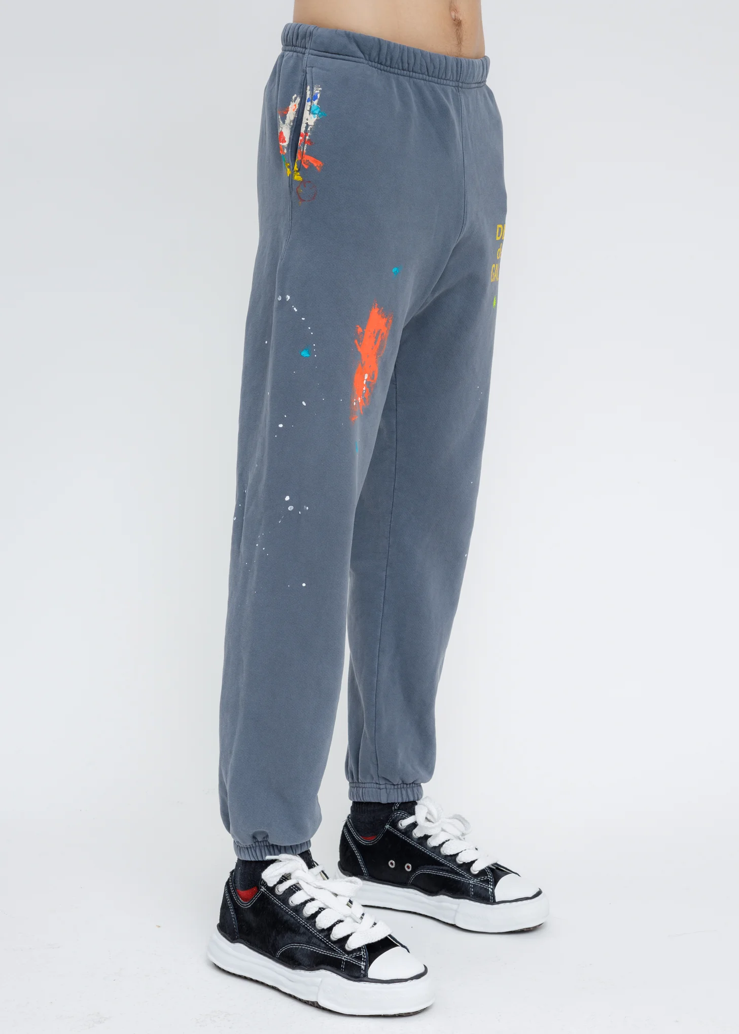 Grey FRENCH LOGO PAINTED Sweater Pants - Image 5