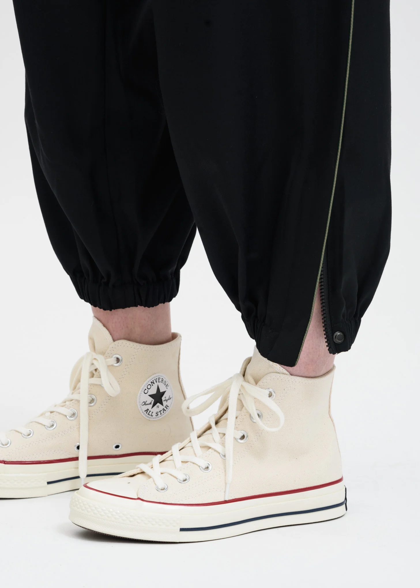 Black Front Pleat Trousers - Image 4