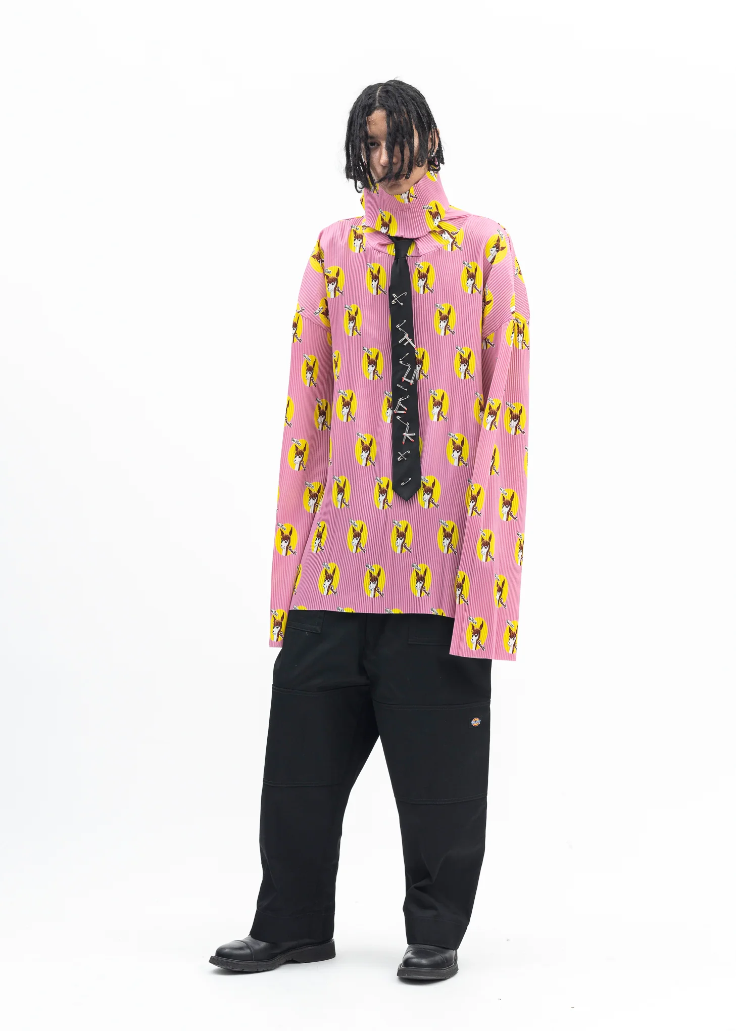 BLACK FUCK NAIL TIE NECKLACE - Image 4
