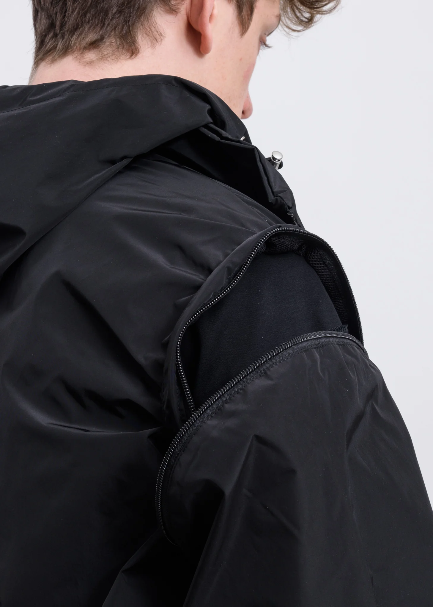 Black Funnel Track Jacket - Image 5