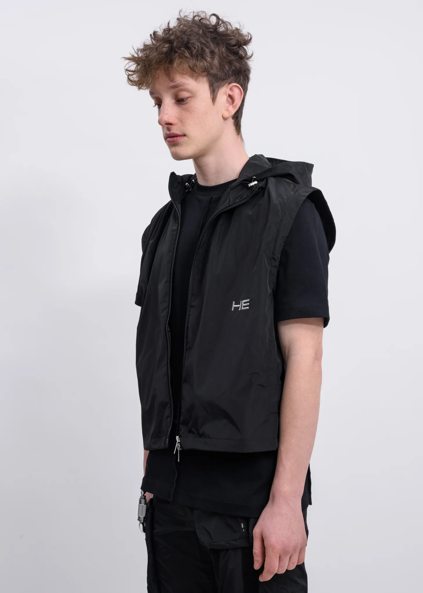 Black Funnel Track Jacket - Image 6