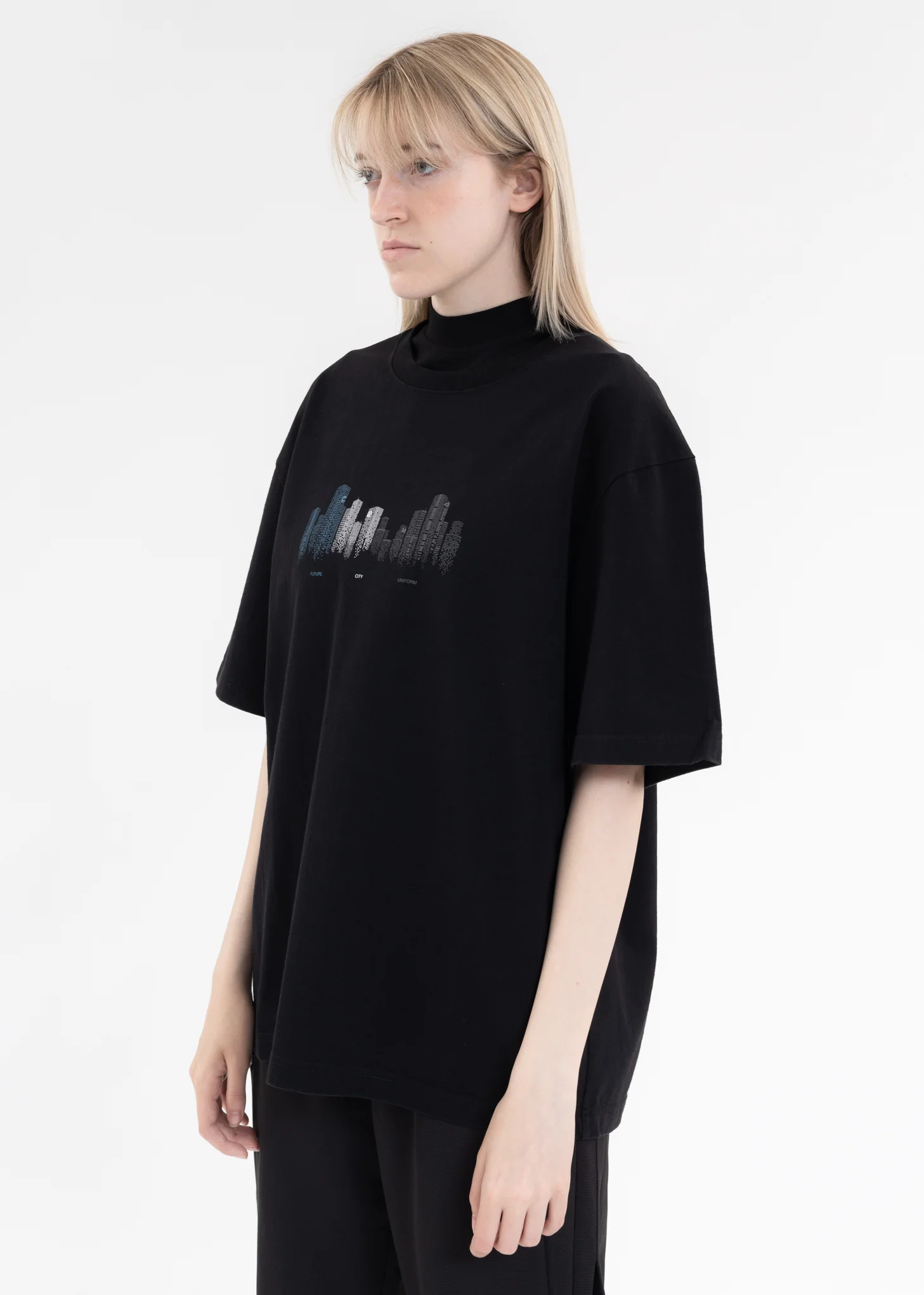 Black "Future City Uniform” T-shirt - Image 3