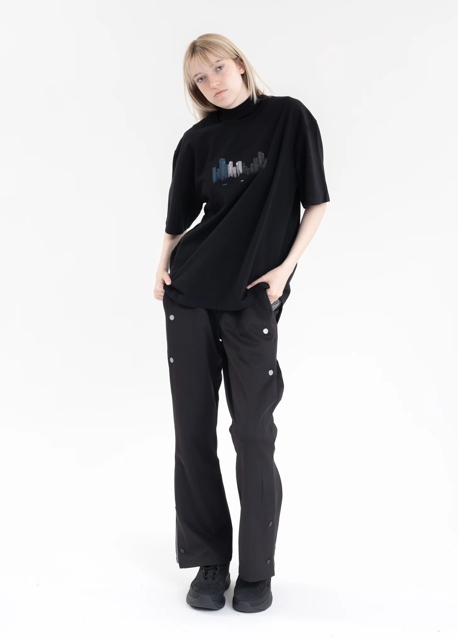 Black "Future City Uniform” T-shirt - Image 5
