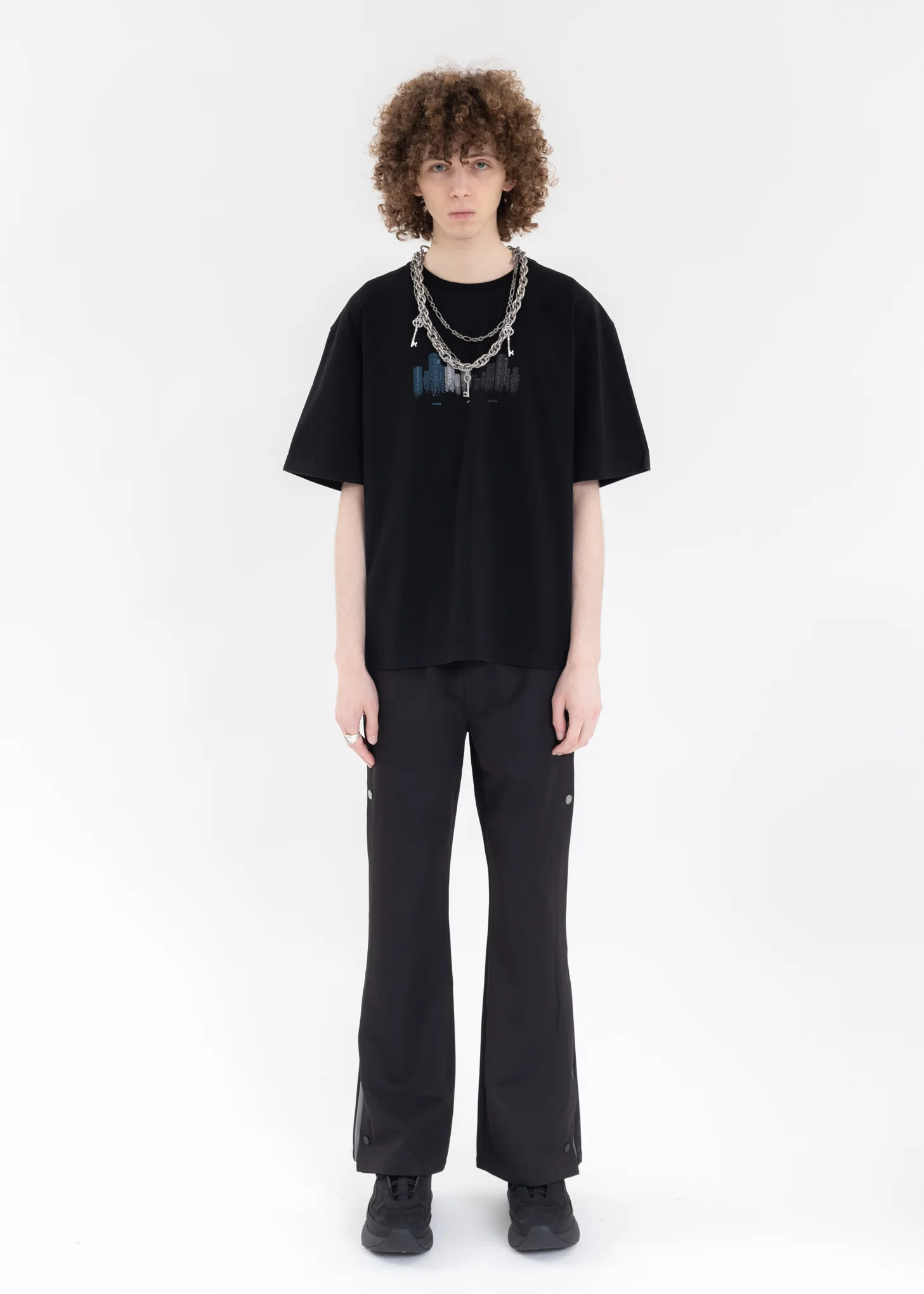 Black "Future City Uniform” T-shirt - Image 6