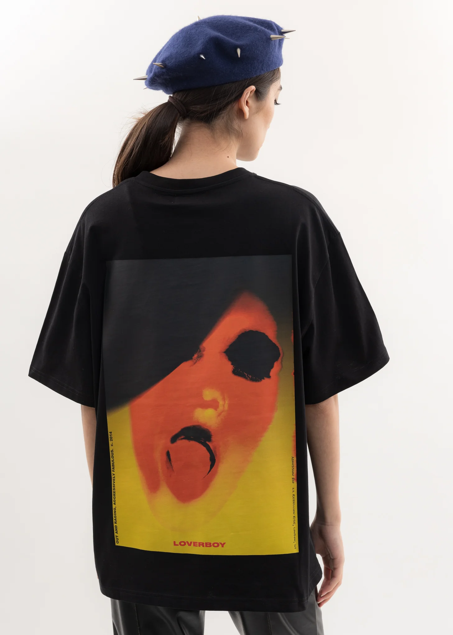 Black GEORGE ALLAN Artwork T-Shirt - Image 2