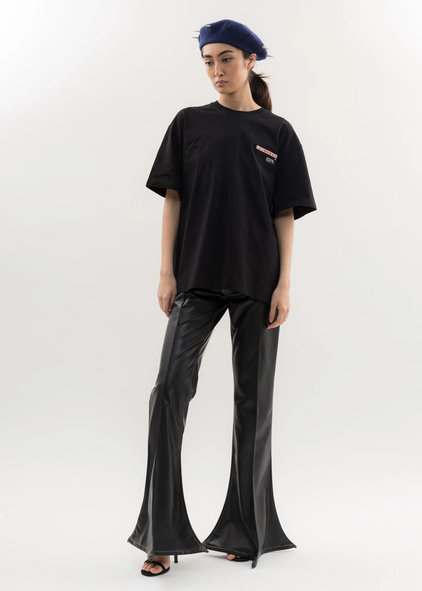 Black GEORGE ALLAN Artwork T-Shirt - Image 5