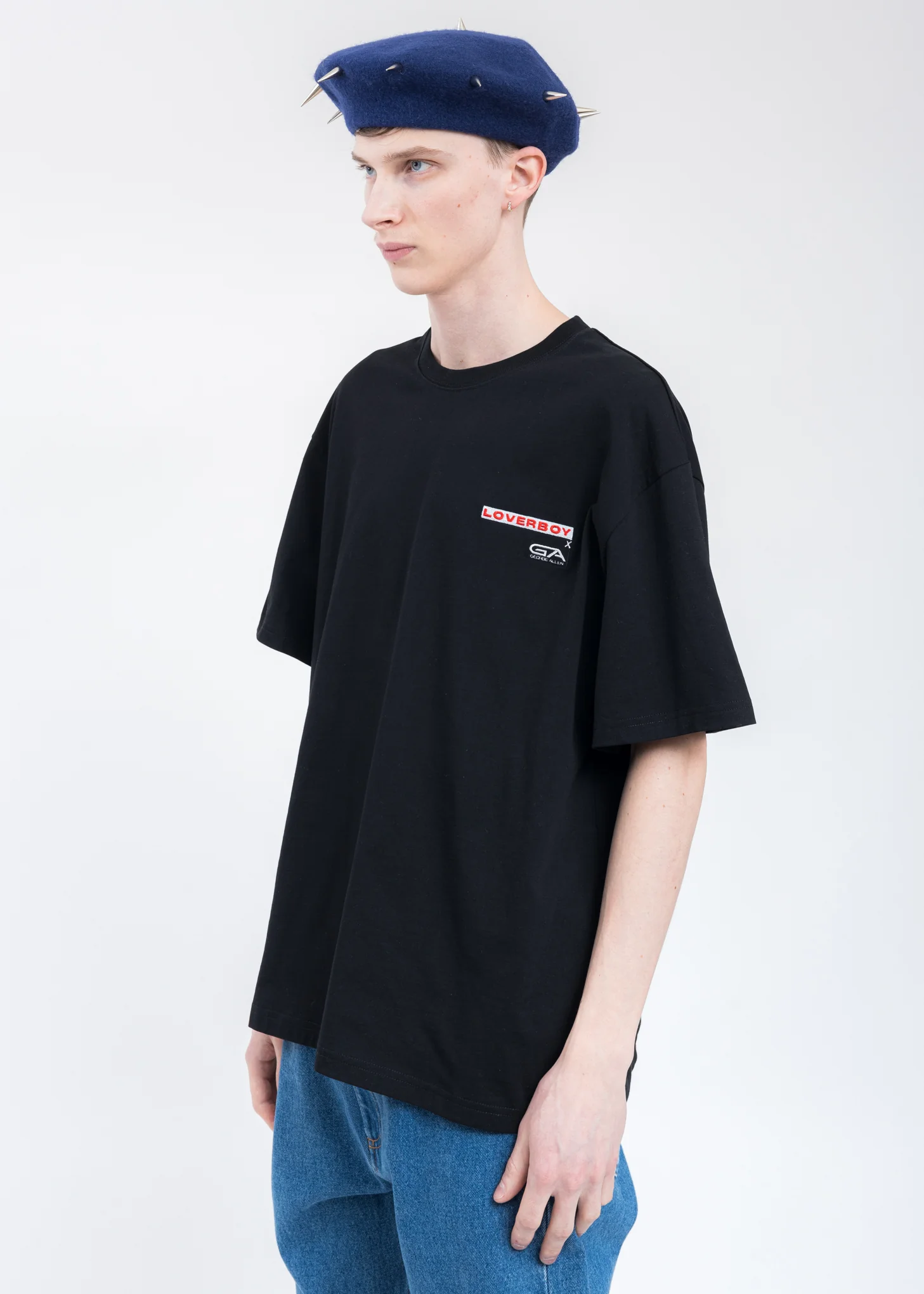 Black GEORGE ALLAN Artwork T-Shirt - Image 3