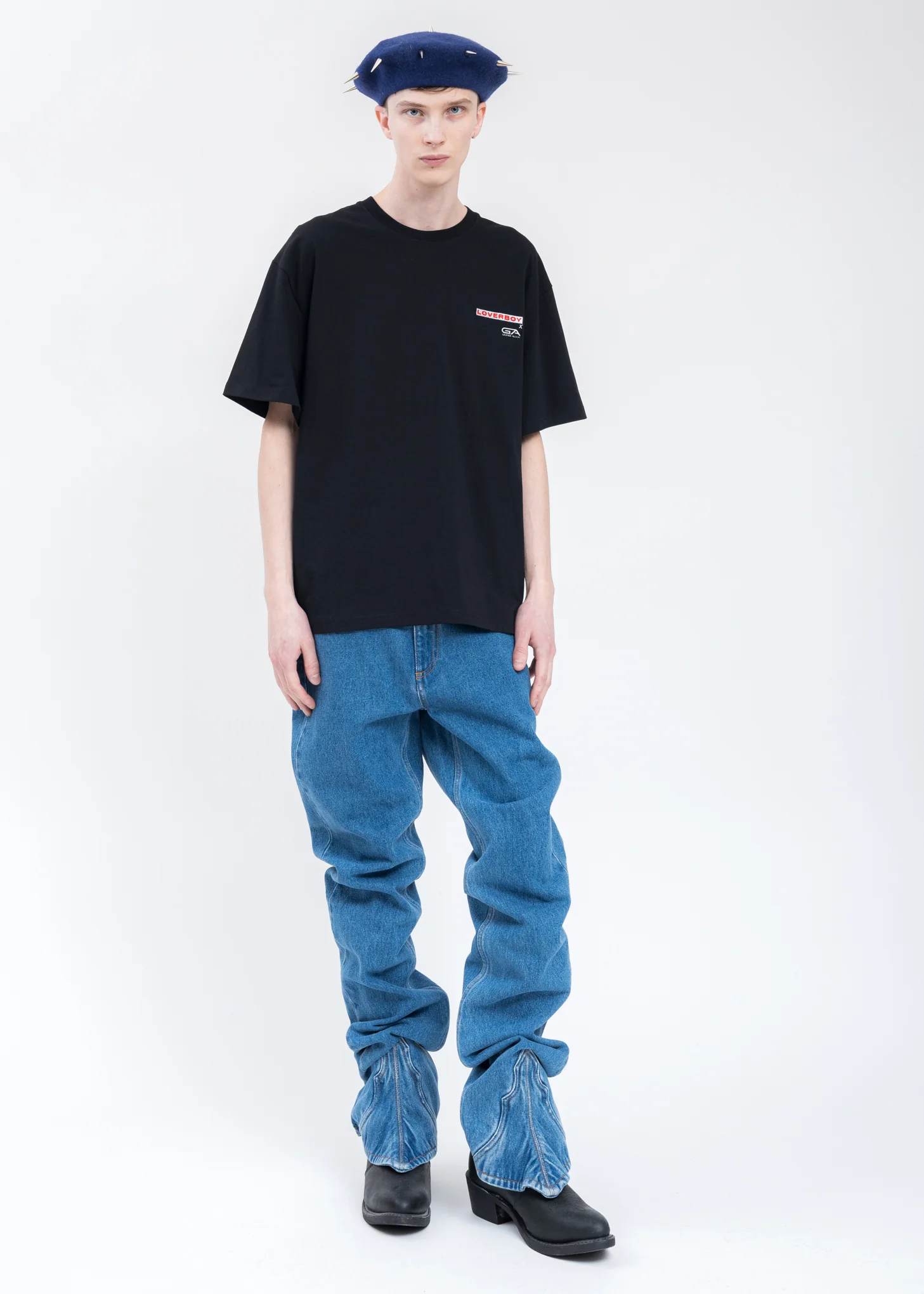 Black GEORGE ALLAN Artwork T-Shirt - Image 5