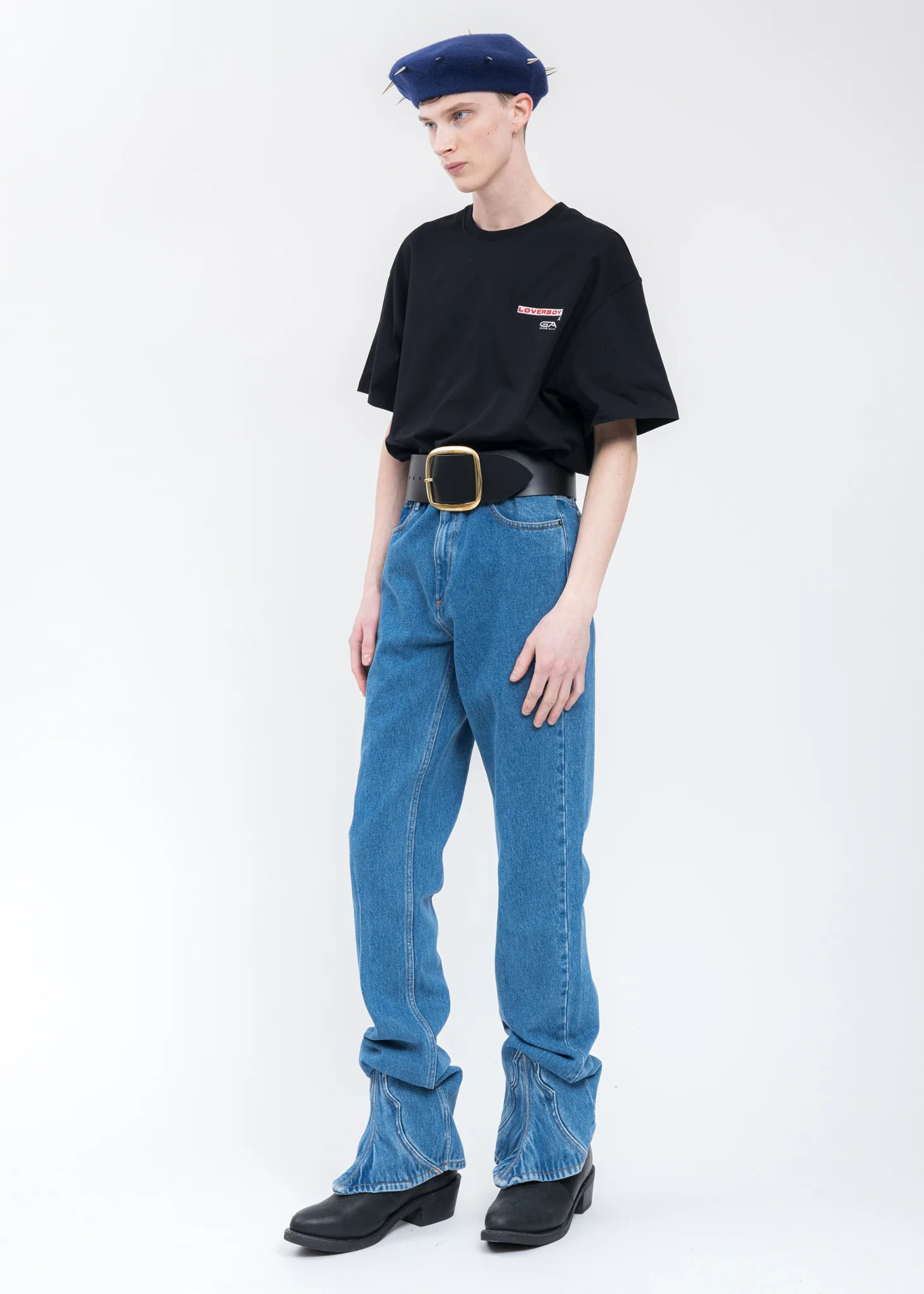 Black GEORGE ALLAN Artwork T-Shirt - Image 6