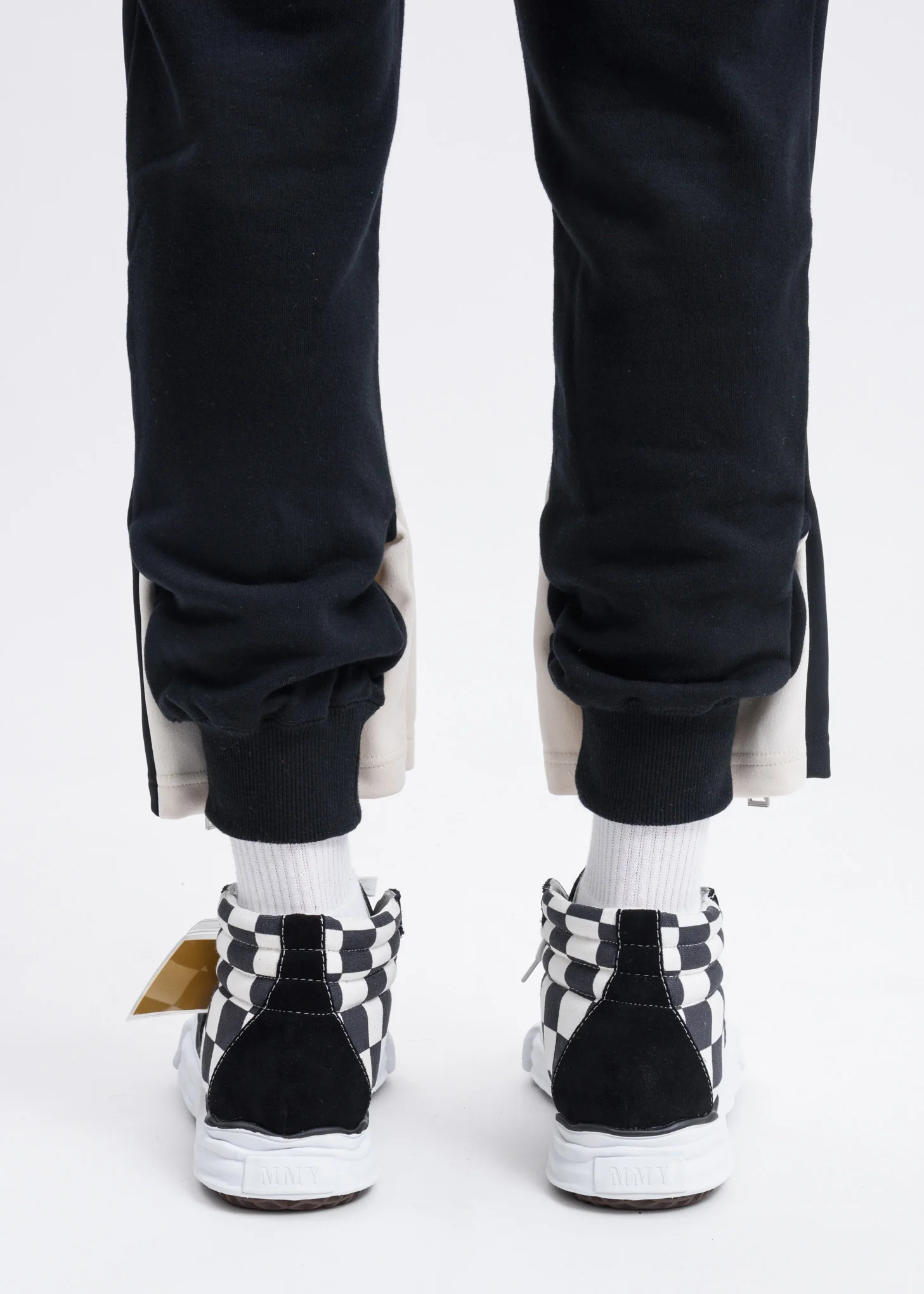 Black Gingham Sole High Top Original Sole Sneaker - Image 6