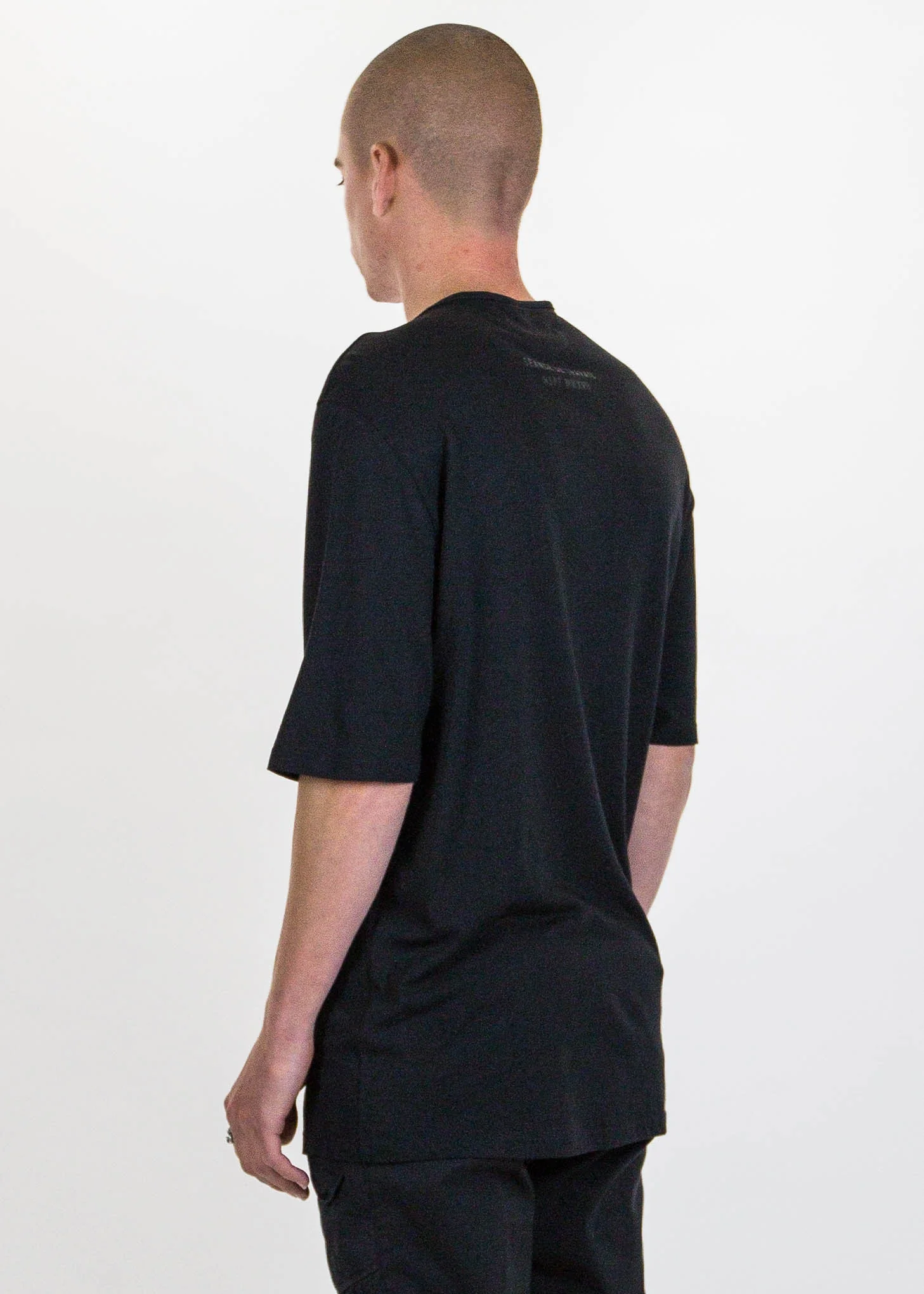 Black Glitch Logo T-Shirt - Image 4