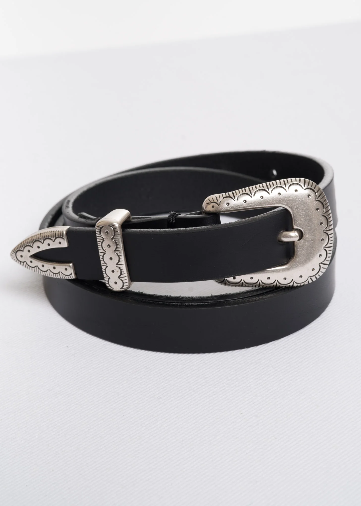 Black Glock Western Leather Belt - Image 7
