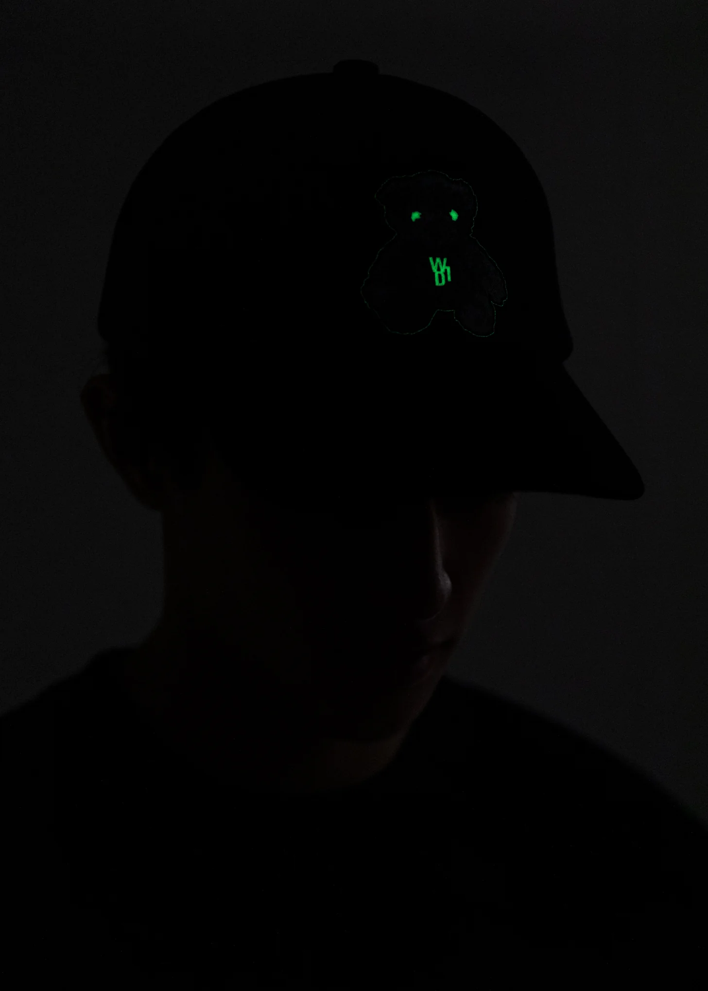 Black Glow In The Dark Teddy Cap - Image 2
