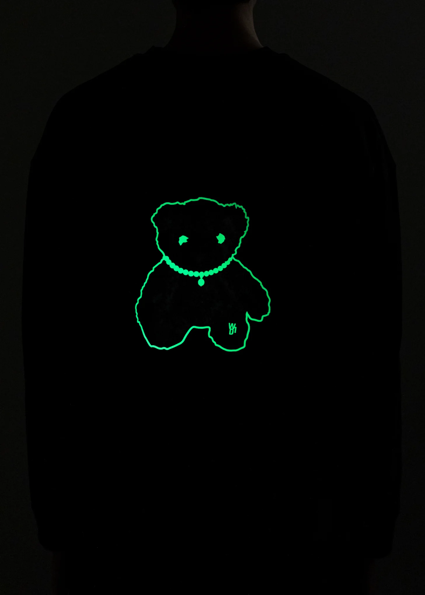 Black Glow In The Dark Teddy Long Sleeve - Image 2