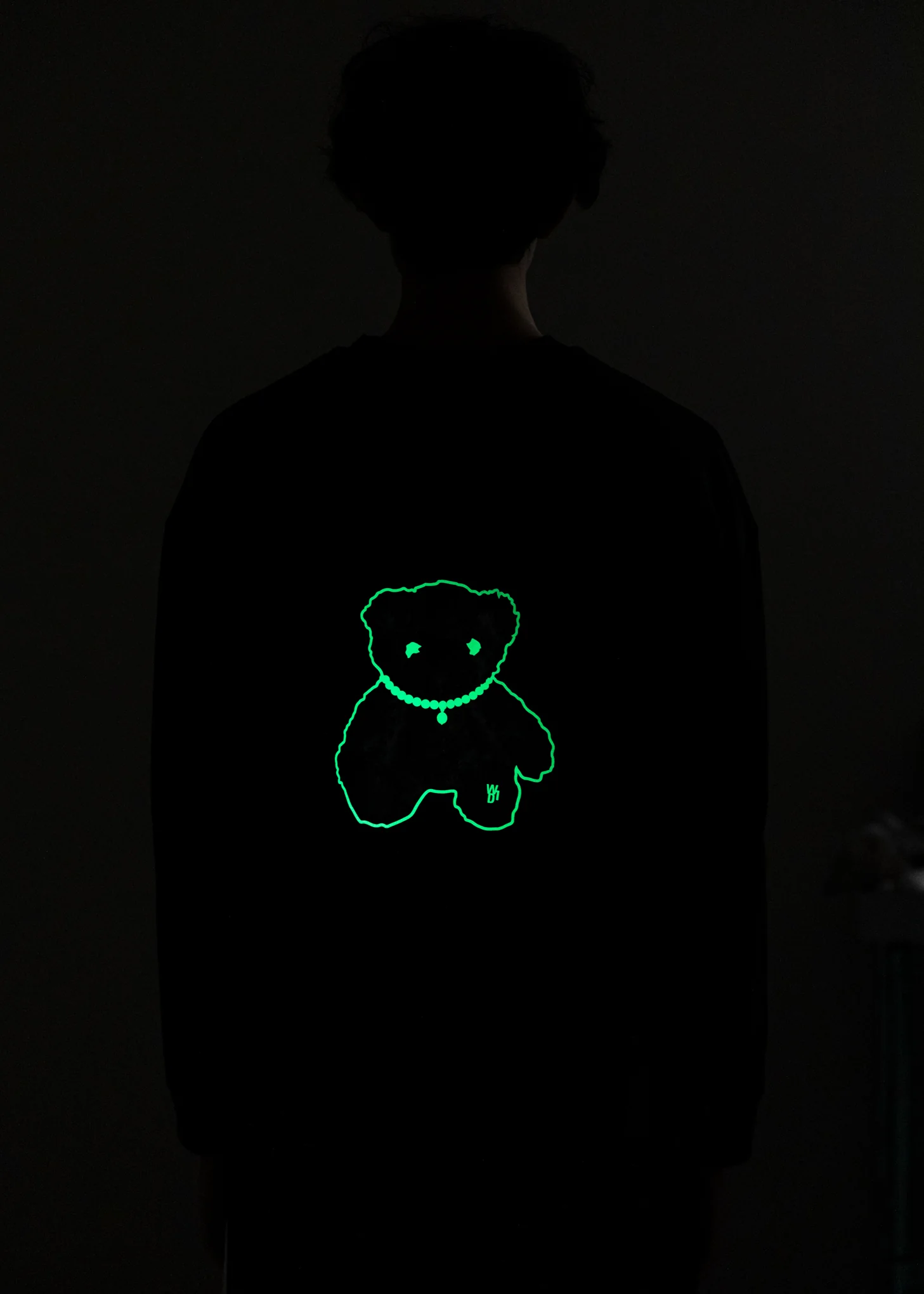 Black Glow In The Dark Teddy Long Sleeve - Image 2