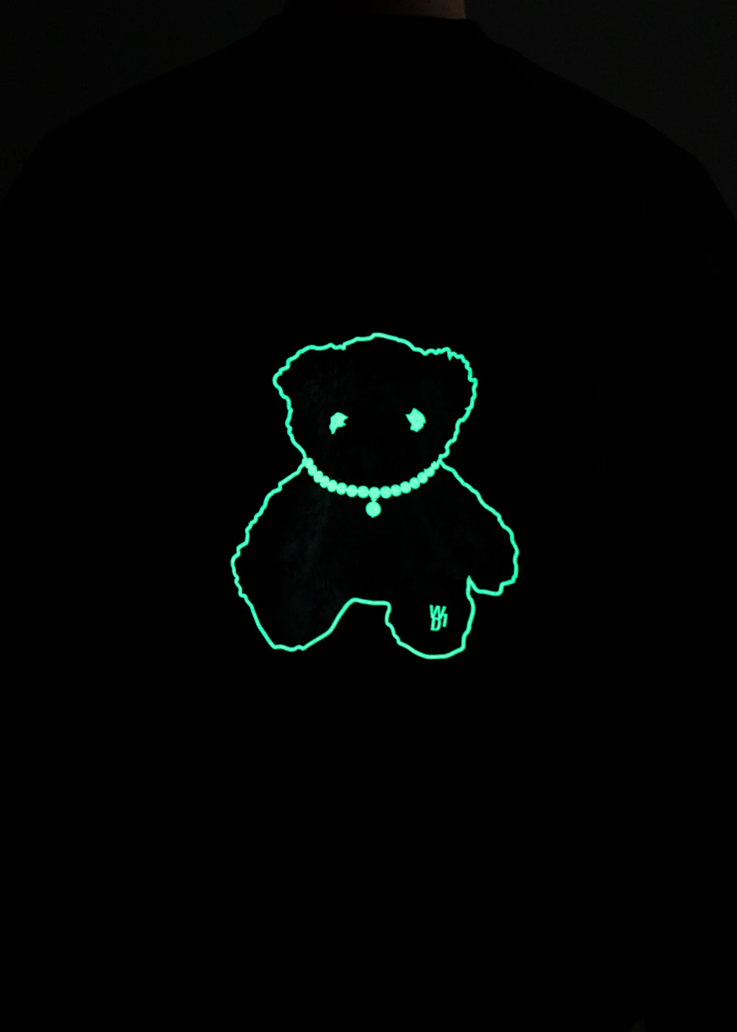 Black Glow In The Dark Teddy Sweater - Image 2