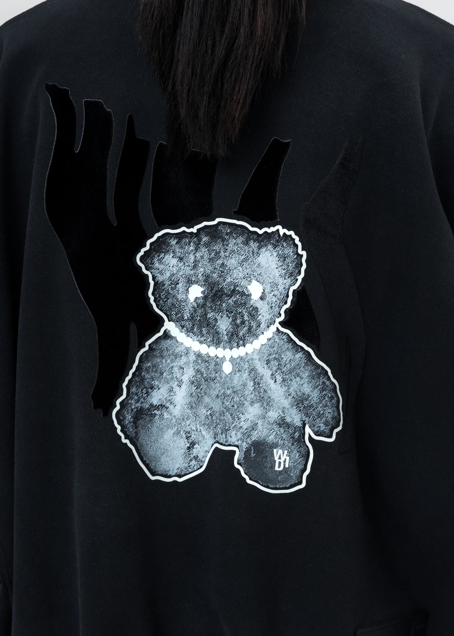 Black Glow In The Dark Teddy Sweater - Image 6