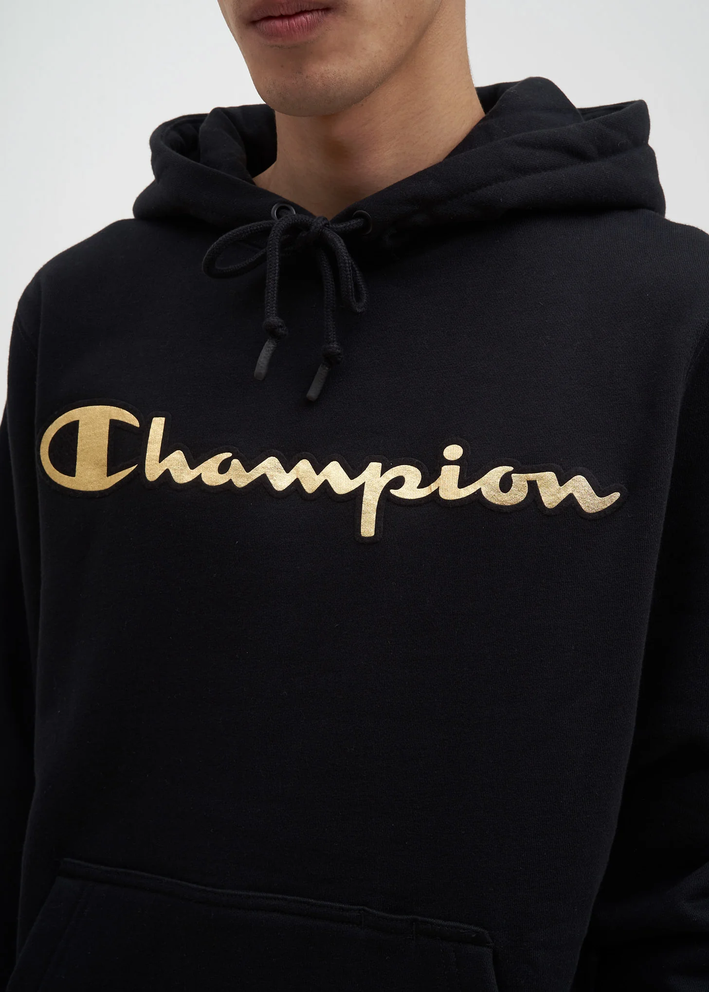 Black Gold Logo Hoodie - Image 4