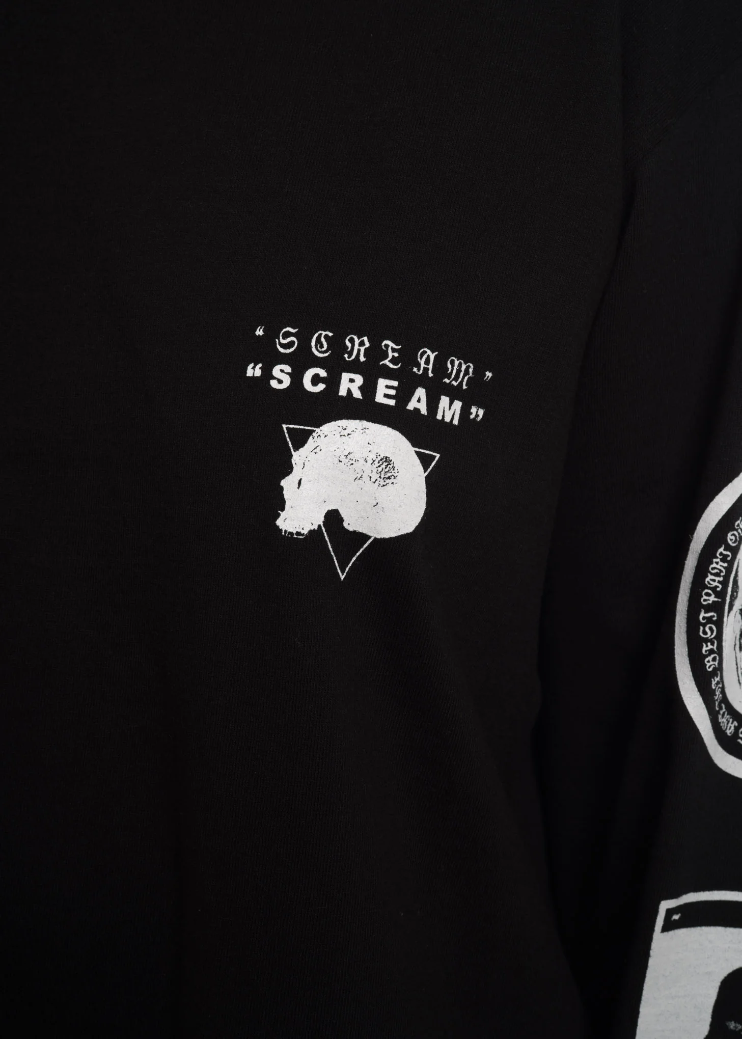 Black Graphic L/S T-Shirt - Image 5