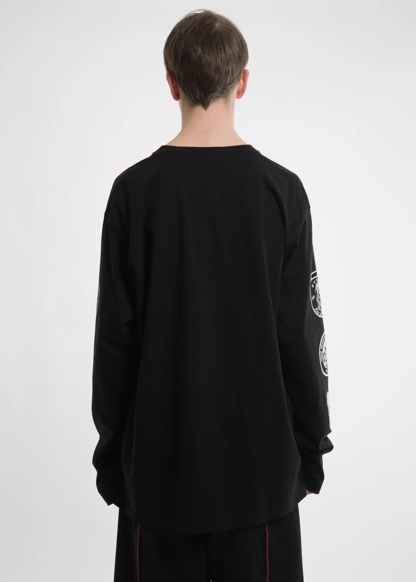 Black Graphic L/S T-Shirt - Image 3