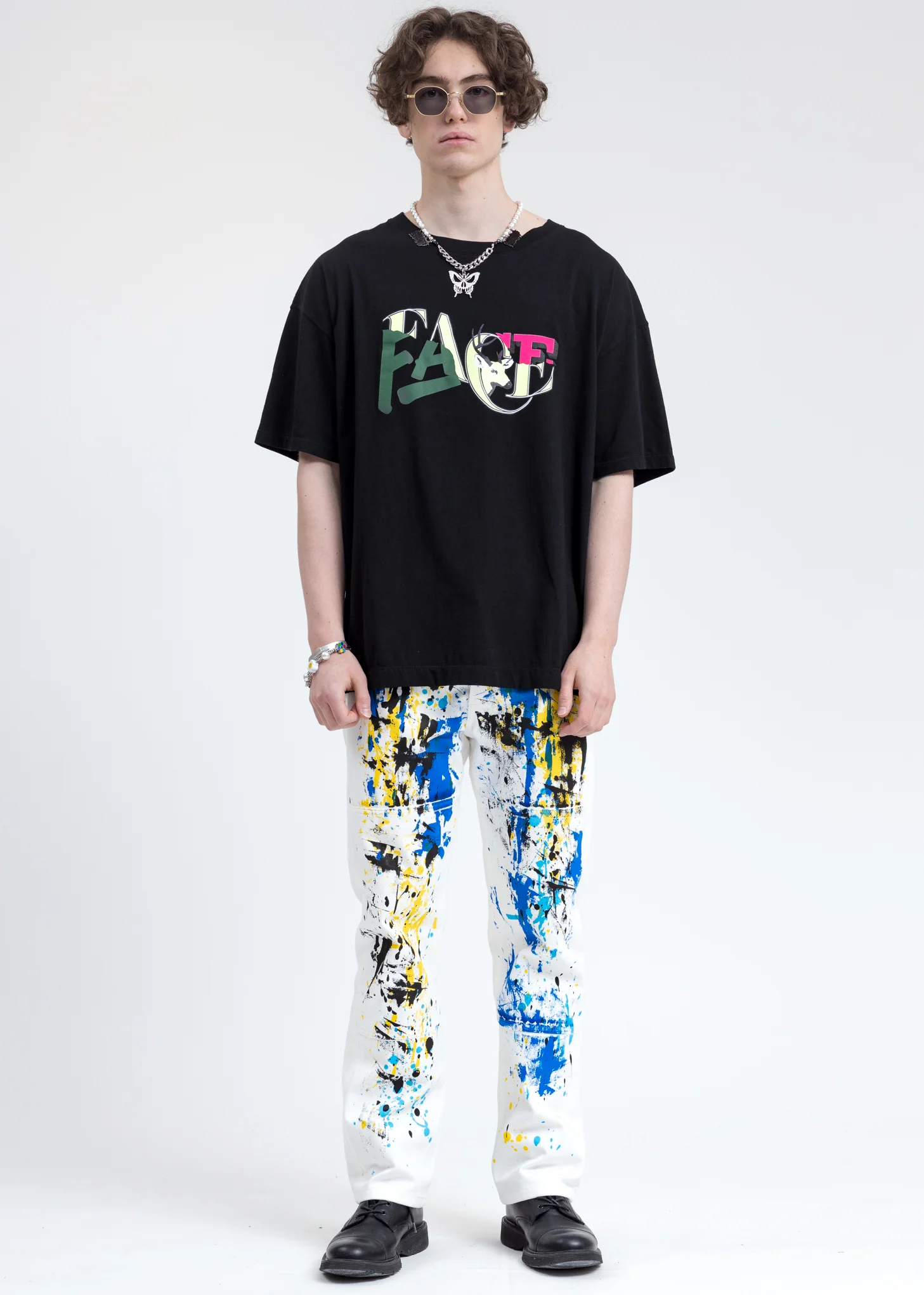 Black Graphic Logo Big Tee - Image 5