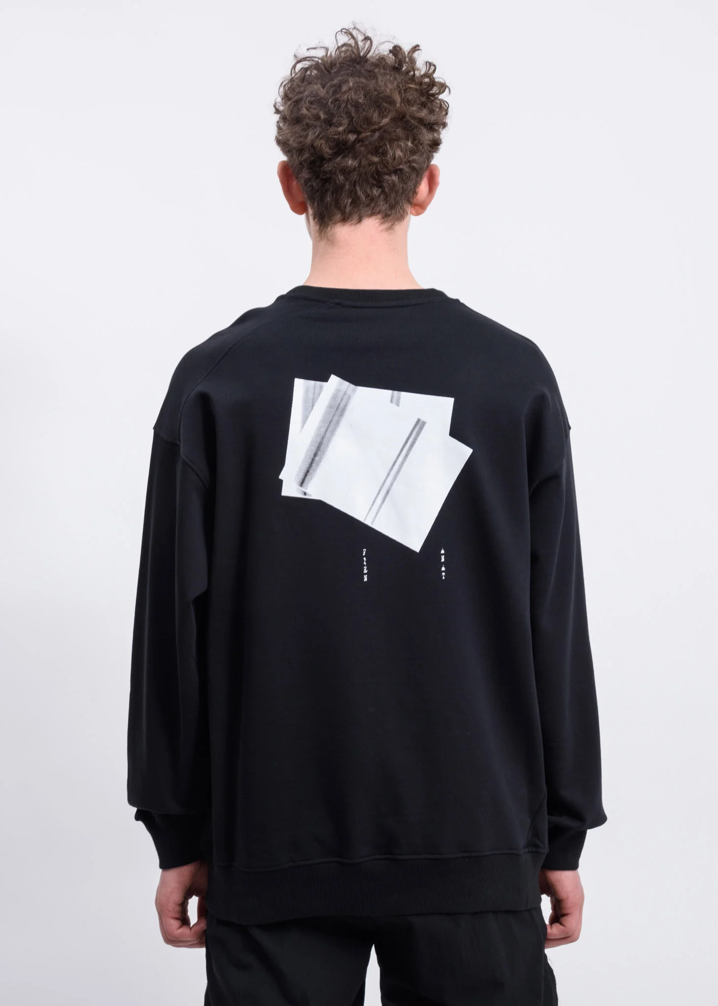 Black Numbered Graphic Sweatshirt - Image 2