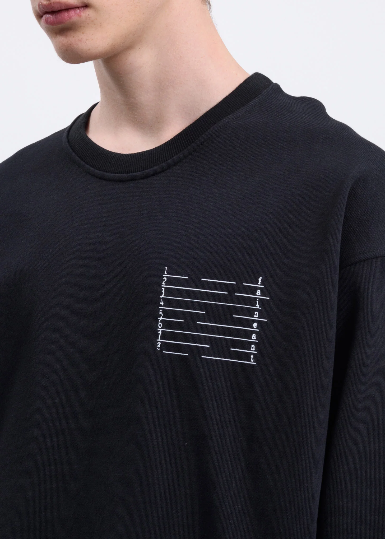 Black Numbered Graphic Sweatshirt - Image 3