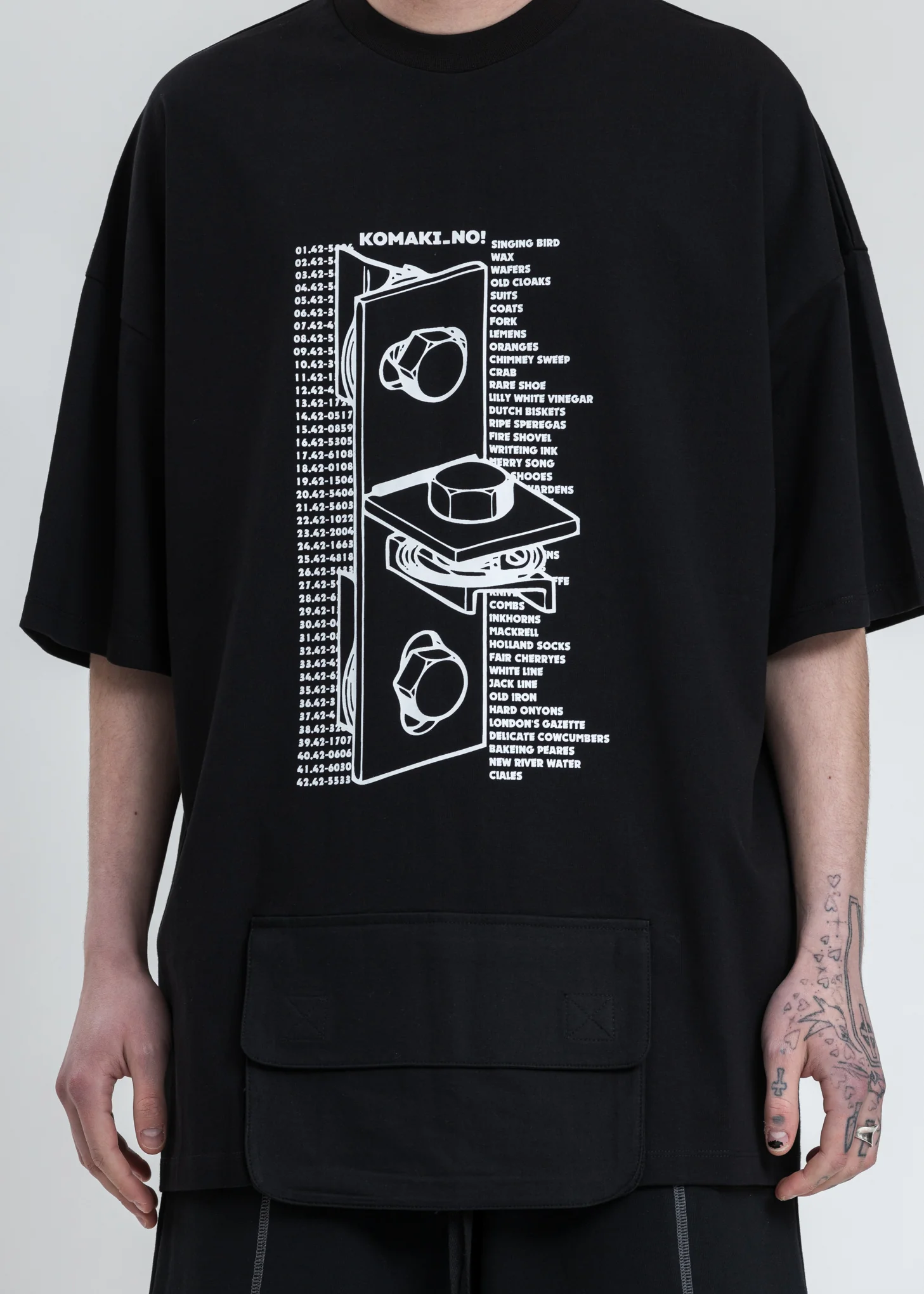 Black Guiding Logo And Pocket T-Shirt - Image 4