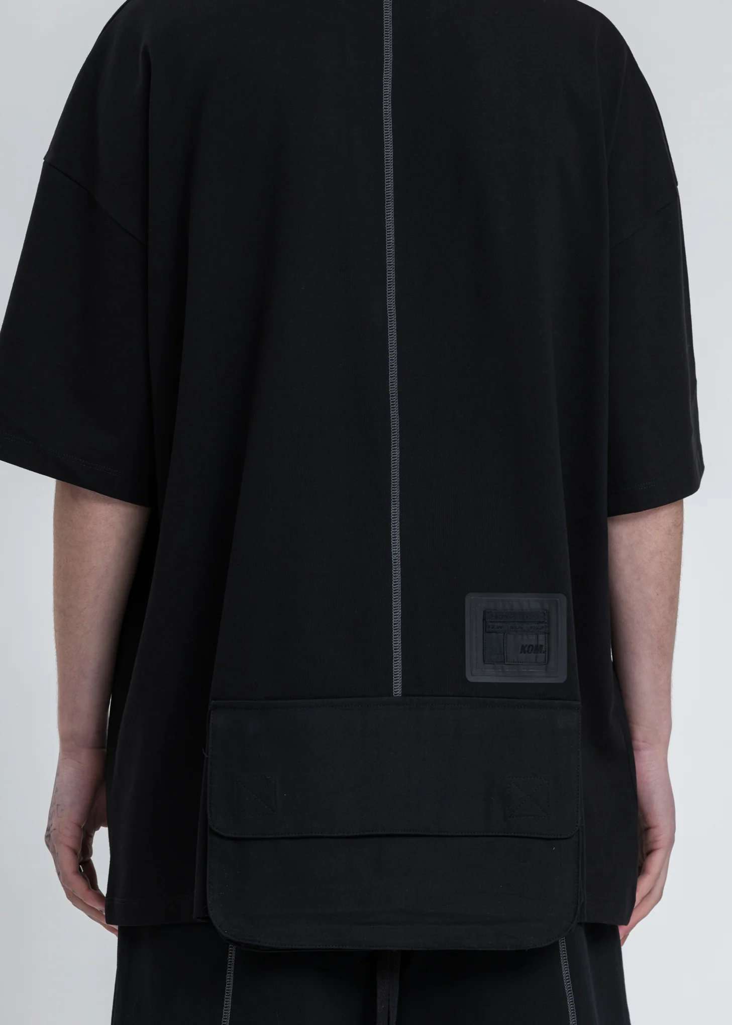 Black Guiding Logo And Pocket T-Shirt - Image 5