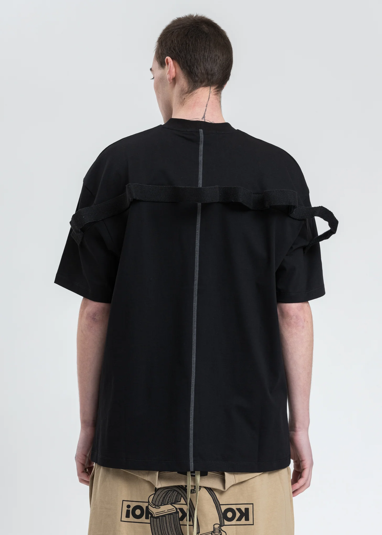 Black Guiding Logo T-Shirt - Image 2
