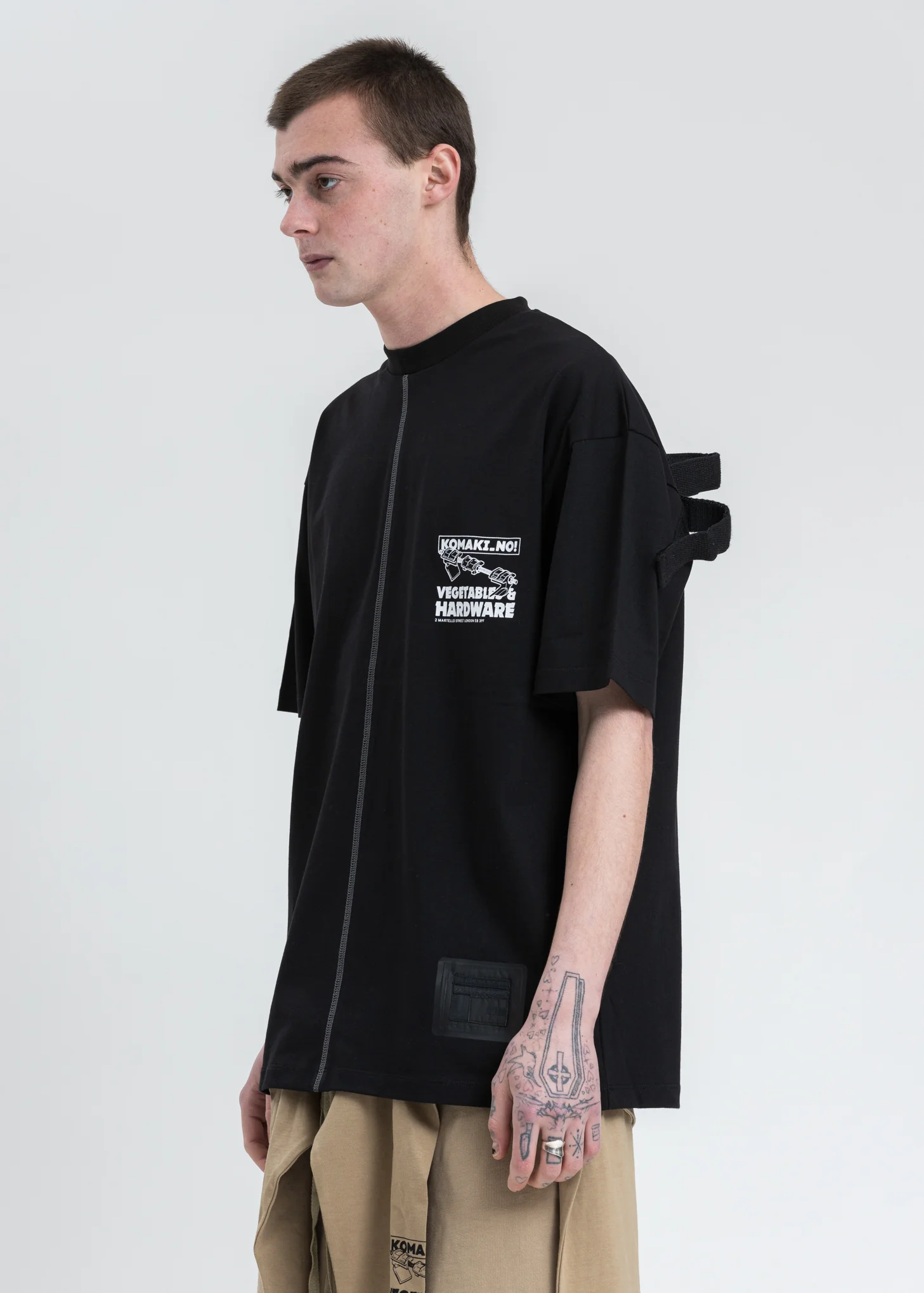 Black Guiding Logo T-Shirt - Image 3