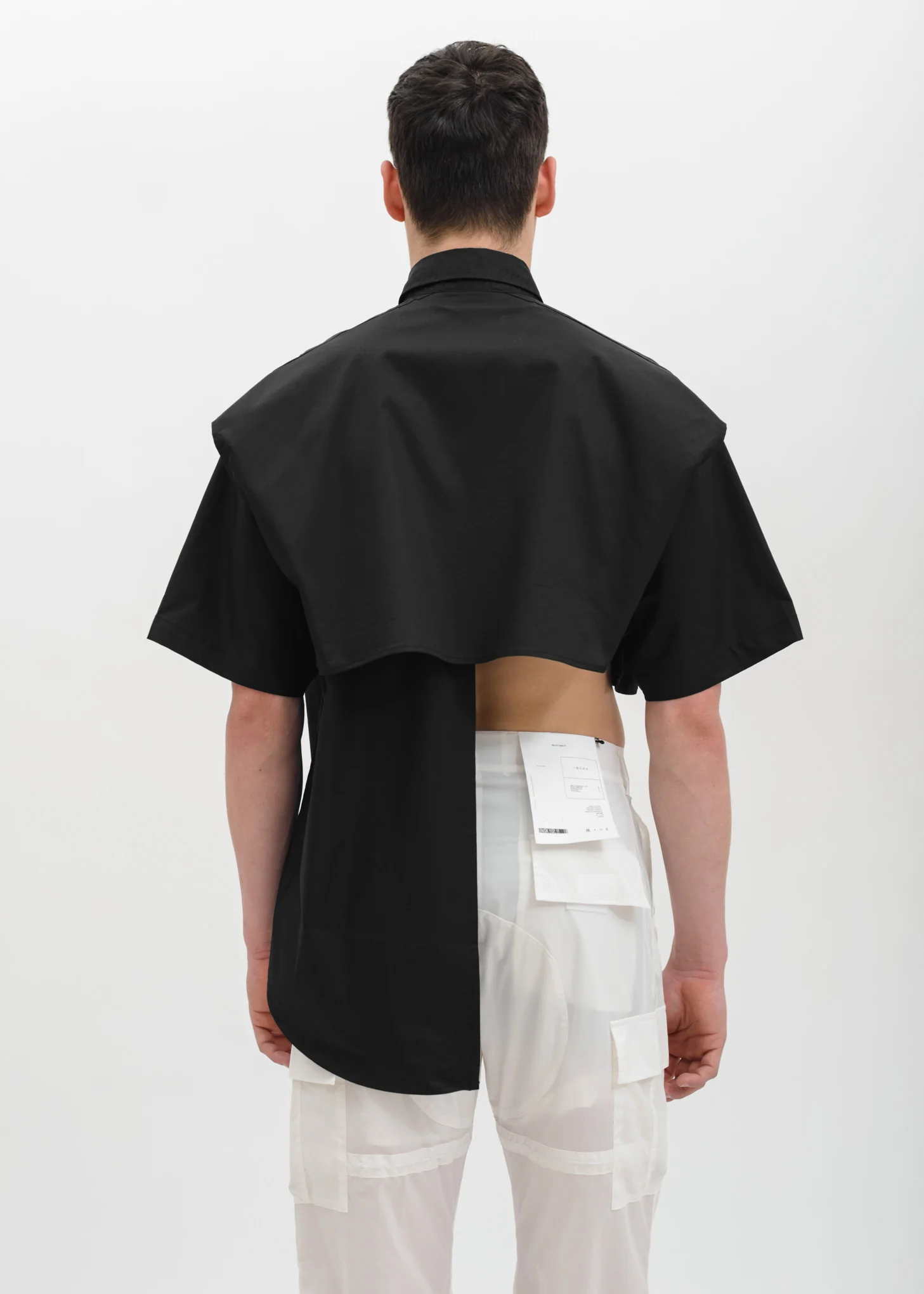 Black Half Crop Shirt - Image 5