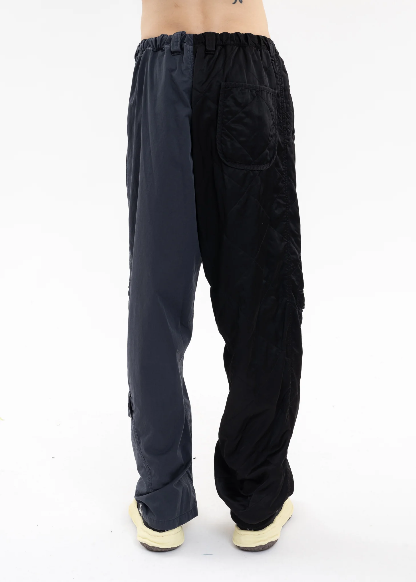 Black Half-Quilting Military Pants - Image 4