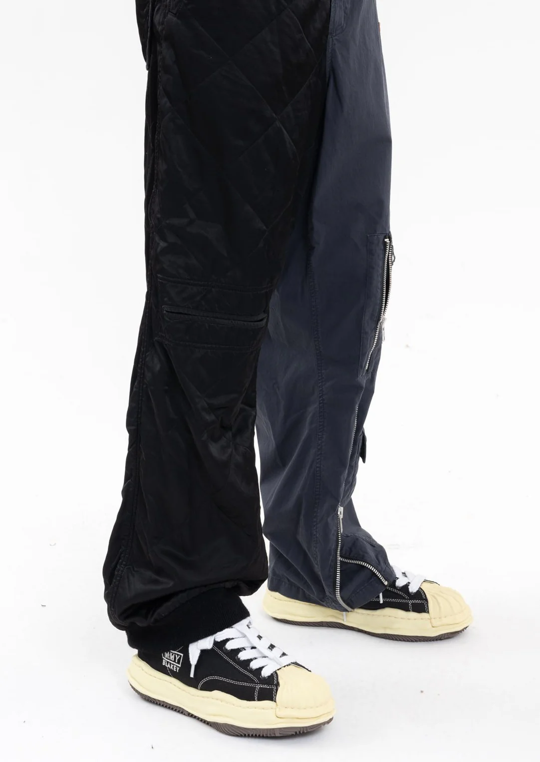 Black Half-Quilting Military Pants - Image 7