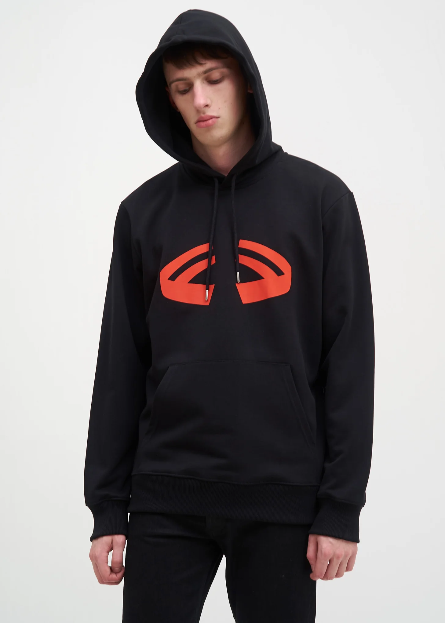 Black Halloween Printed Hoodie
