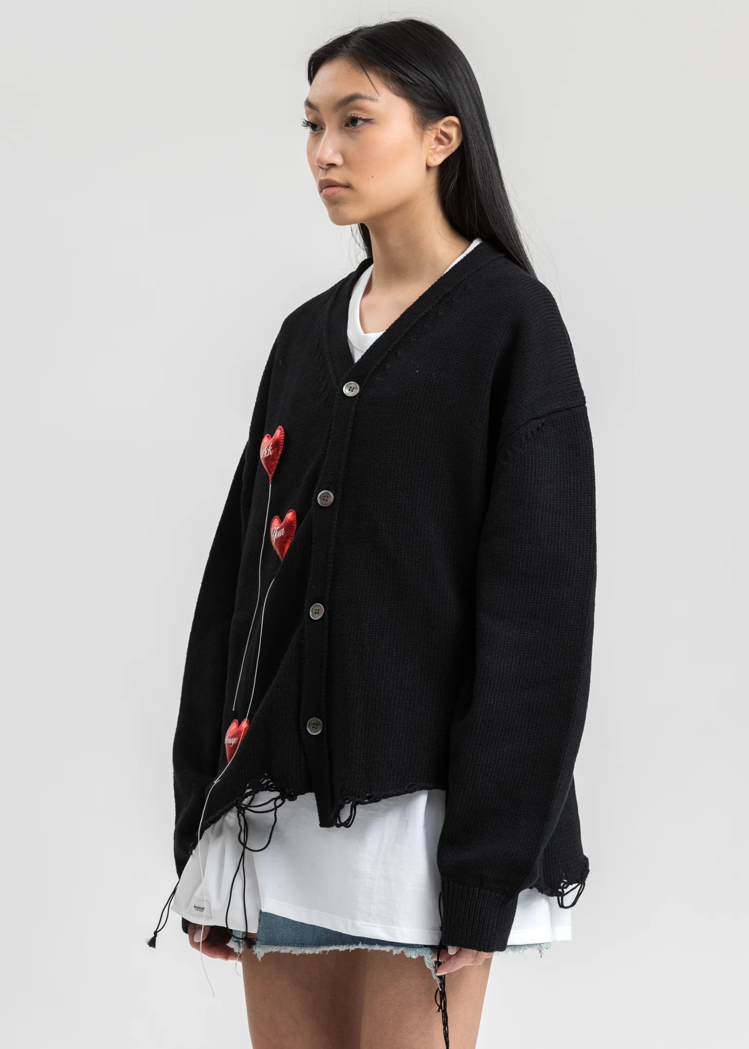 Black Happy Balloons Cardigan - Image 3