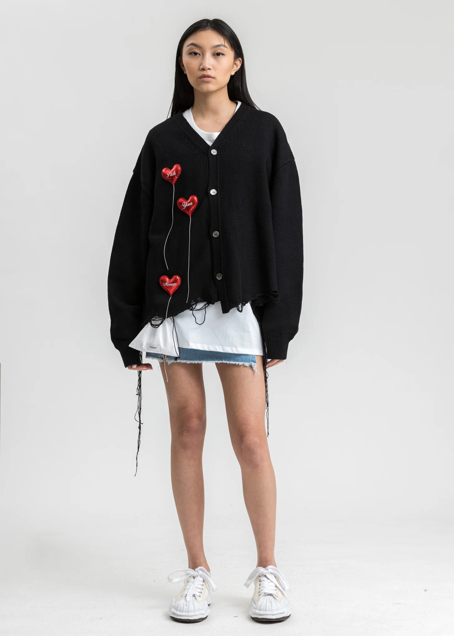 Black Happy Balloons Cardigan - Image 5