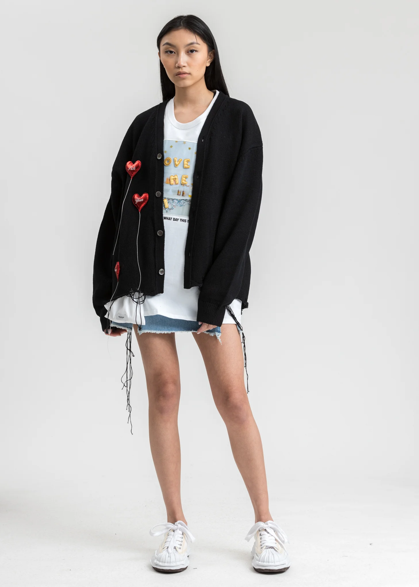 Black Happy Balloons Cardigan - Image 6