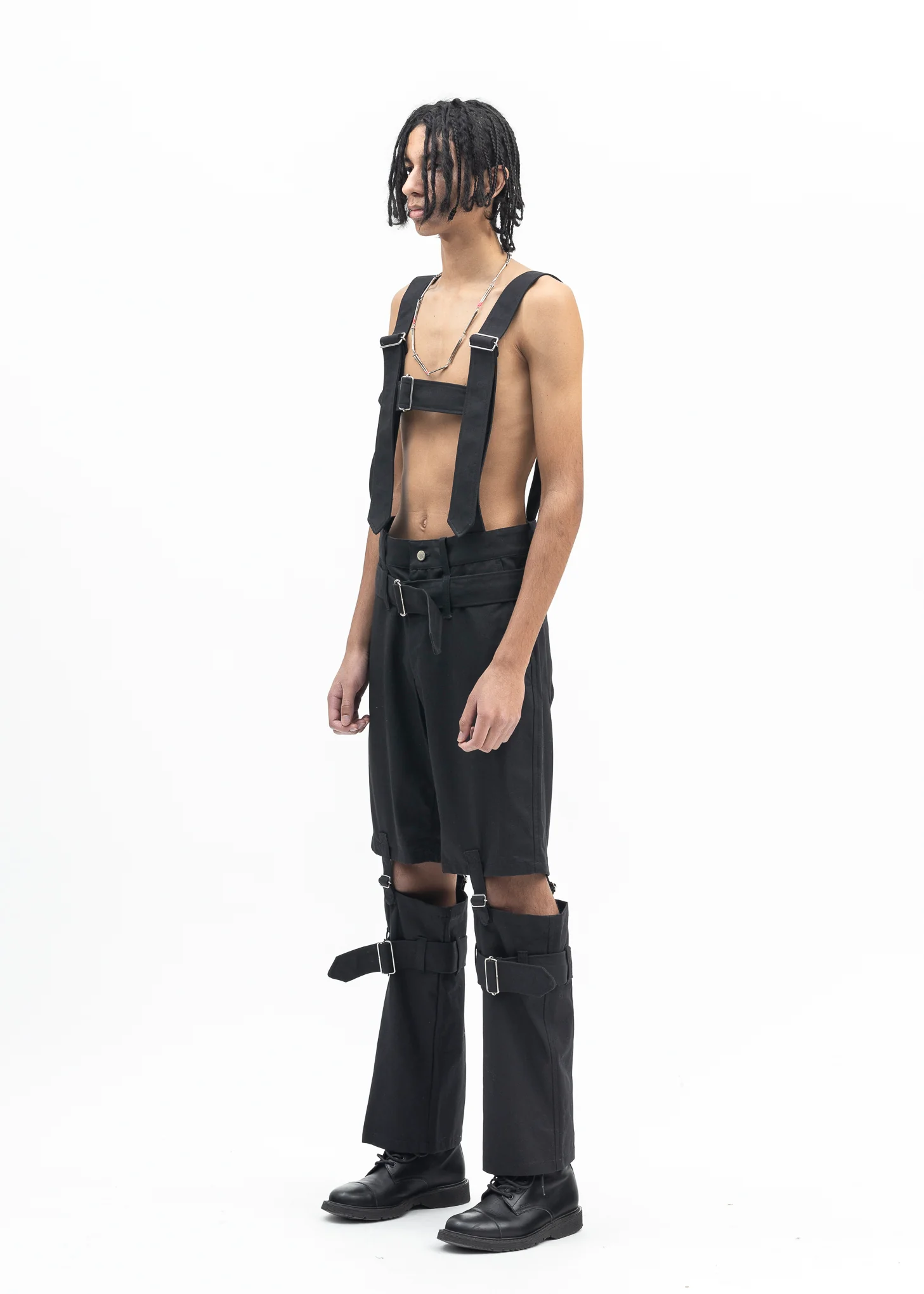 BLACK HARNESS BONDAGE PANTS - Image 4